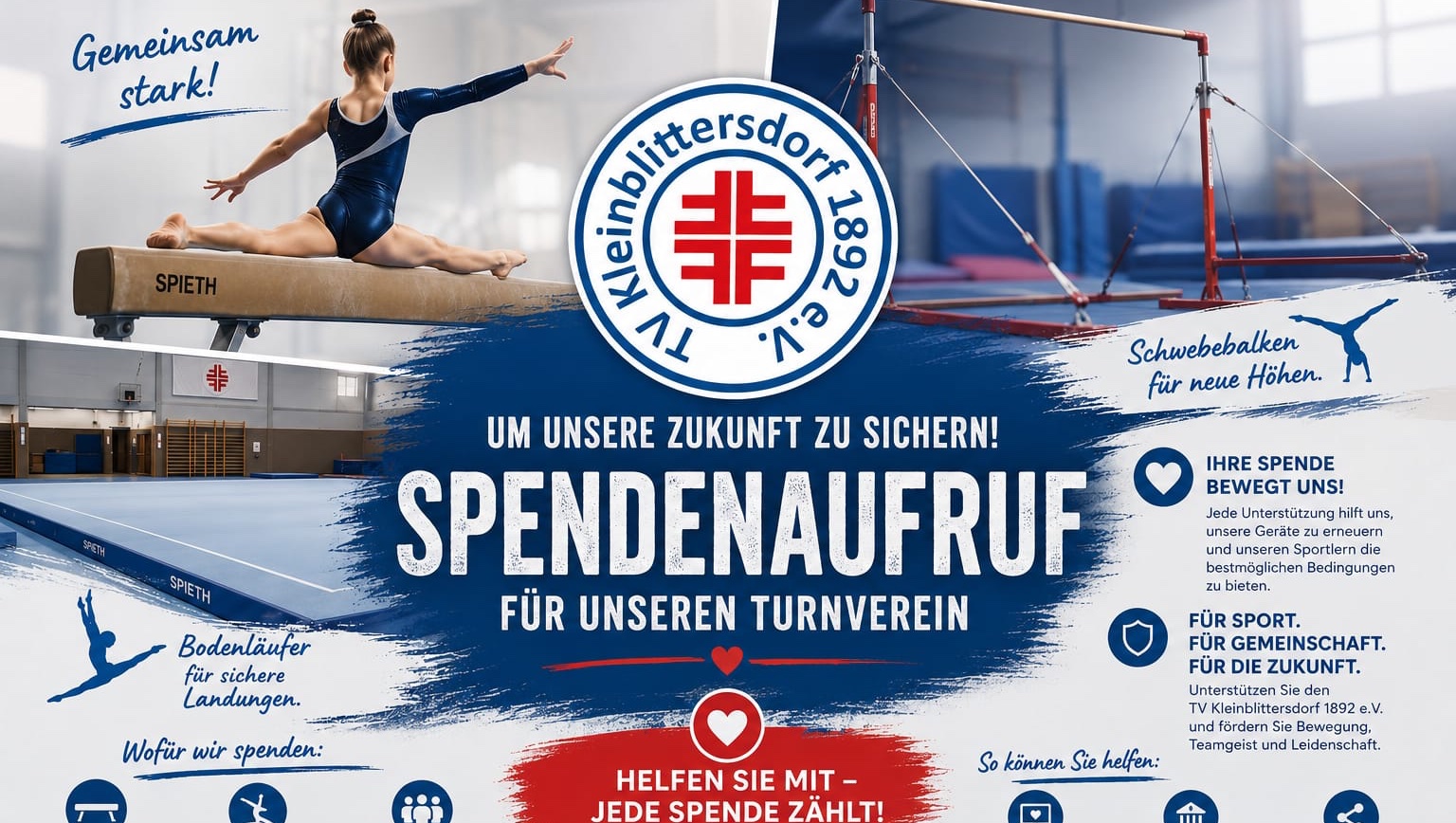 Unser Turnverein braucht neue Geräte. Jede Hilfe zählt. photo
