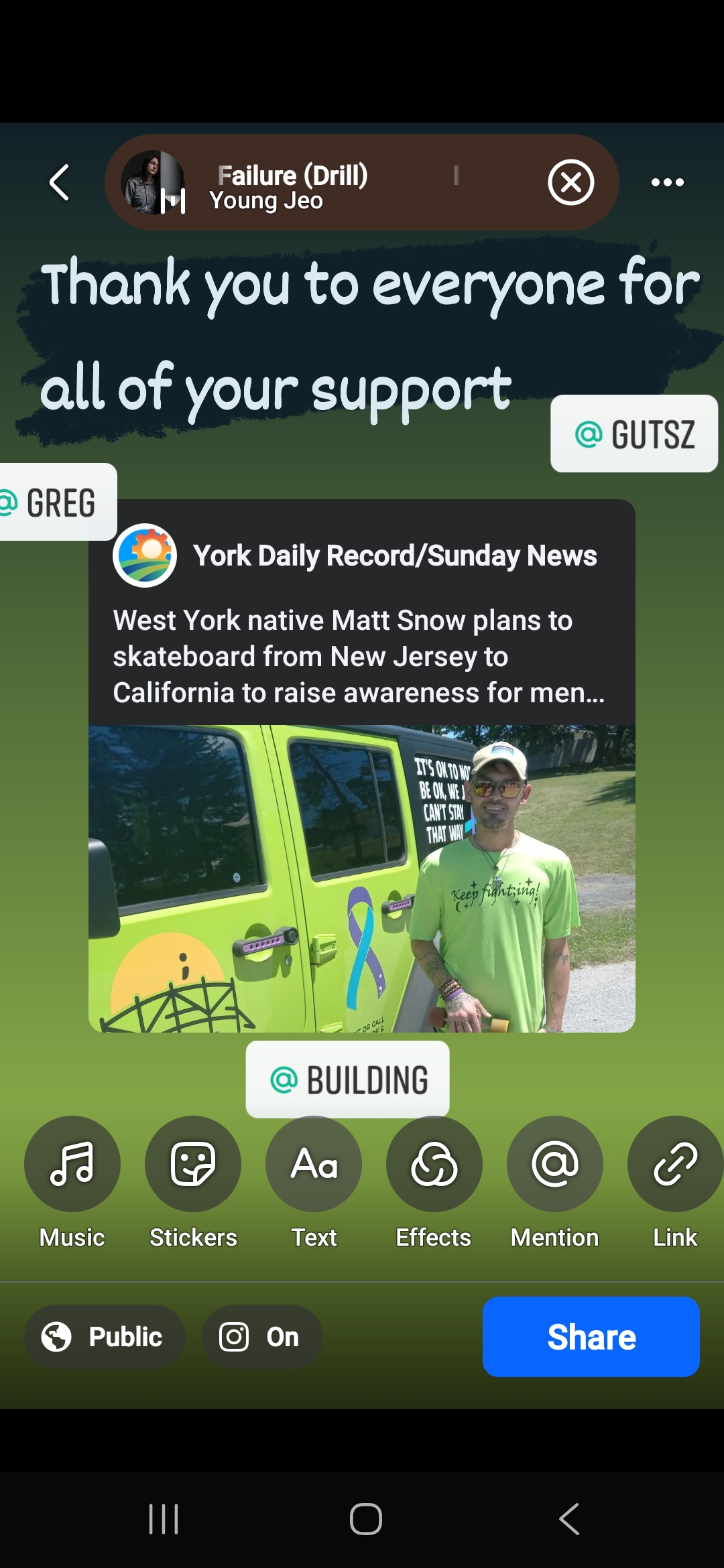 Sk8boarding across USA 4 Suicide & Mental Health nonprofits campaign photo, 5 of 9