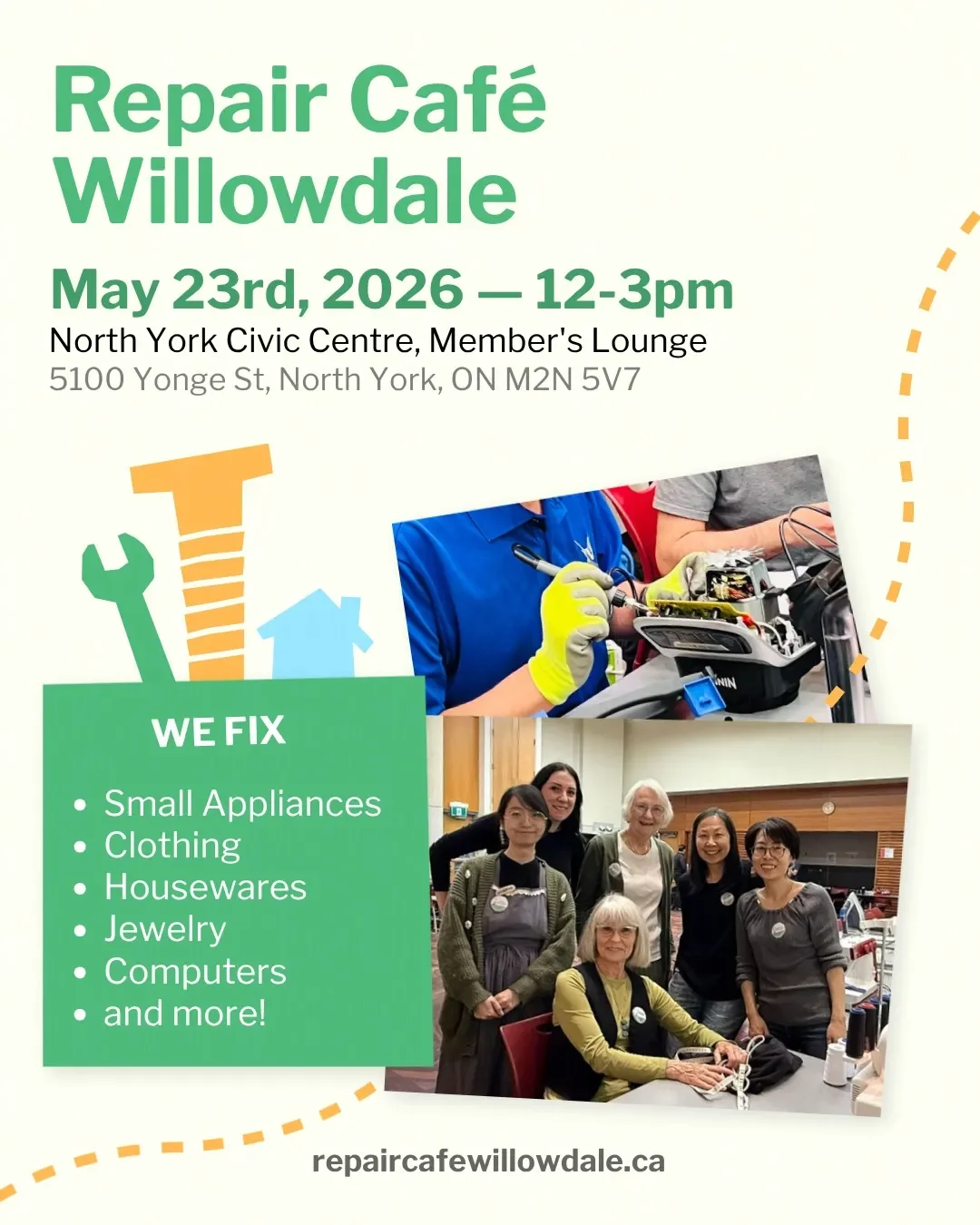 Repair Café Willowdale campaign photo, 4 of 5