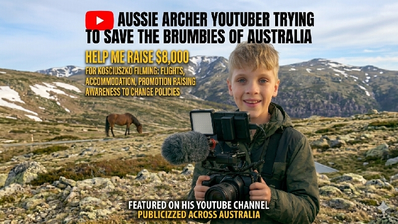 11-Year-Old Filmmaker Aims to Save Kosciuszko Brumbies photo
