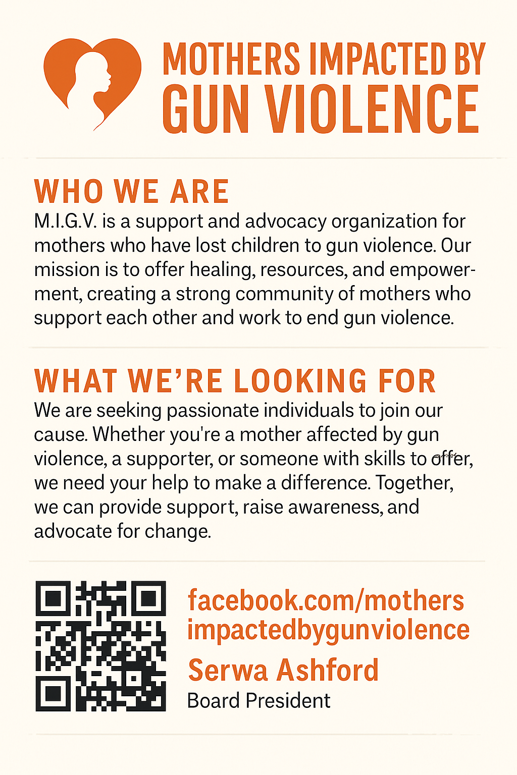 A Healing Journey for Mothers Impacted by Gun Violence campaign photo, 2 of 8