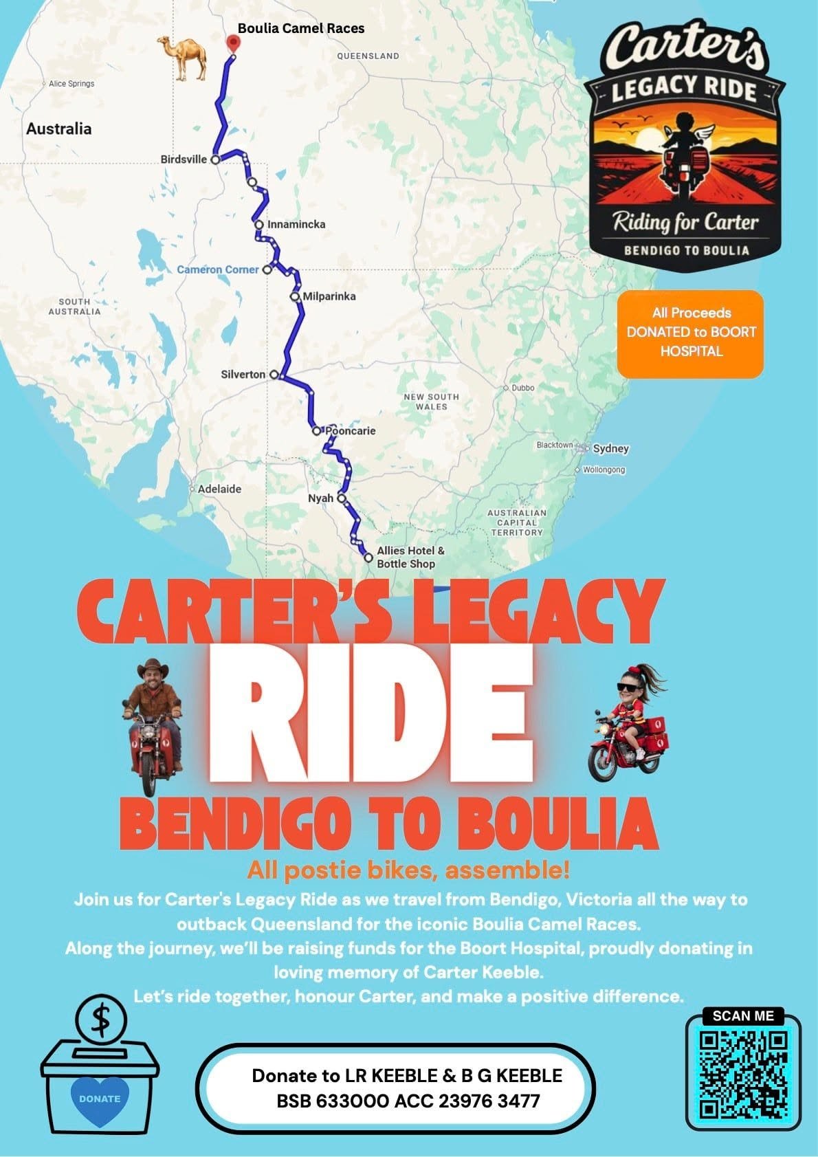 Carters Legacy Ride - Bendigo to Boulia campaign photo, 5 of 6