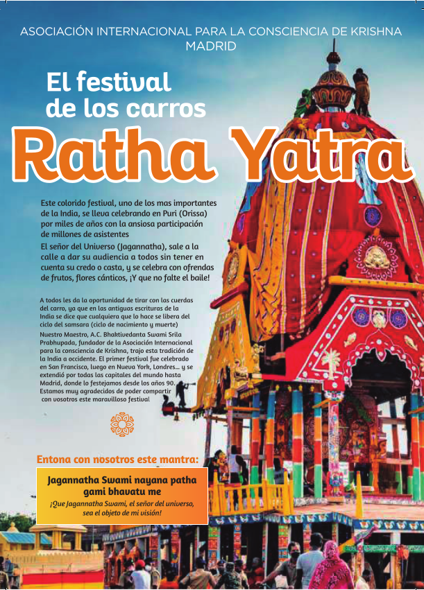 Festival Ratha Yatra Madrid 2026 campaign photo, 2 of 6