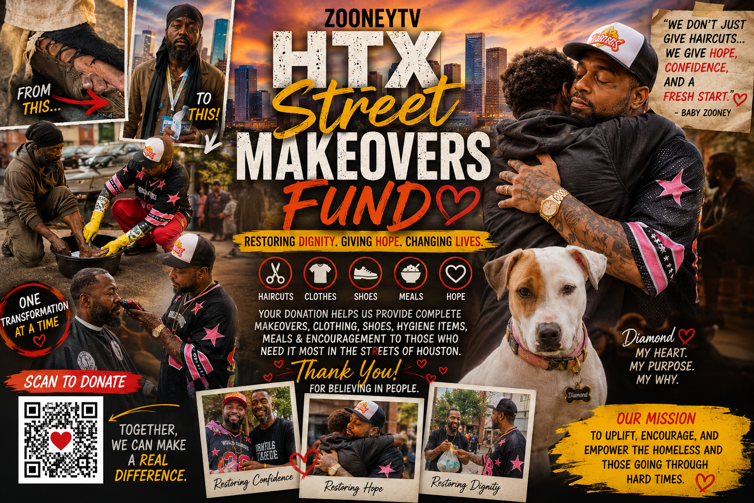 Houston Homeless Outreach & Free Barbershop campaign photo, 2 of 4