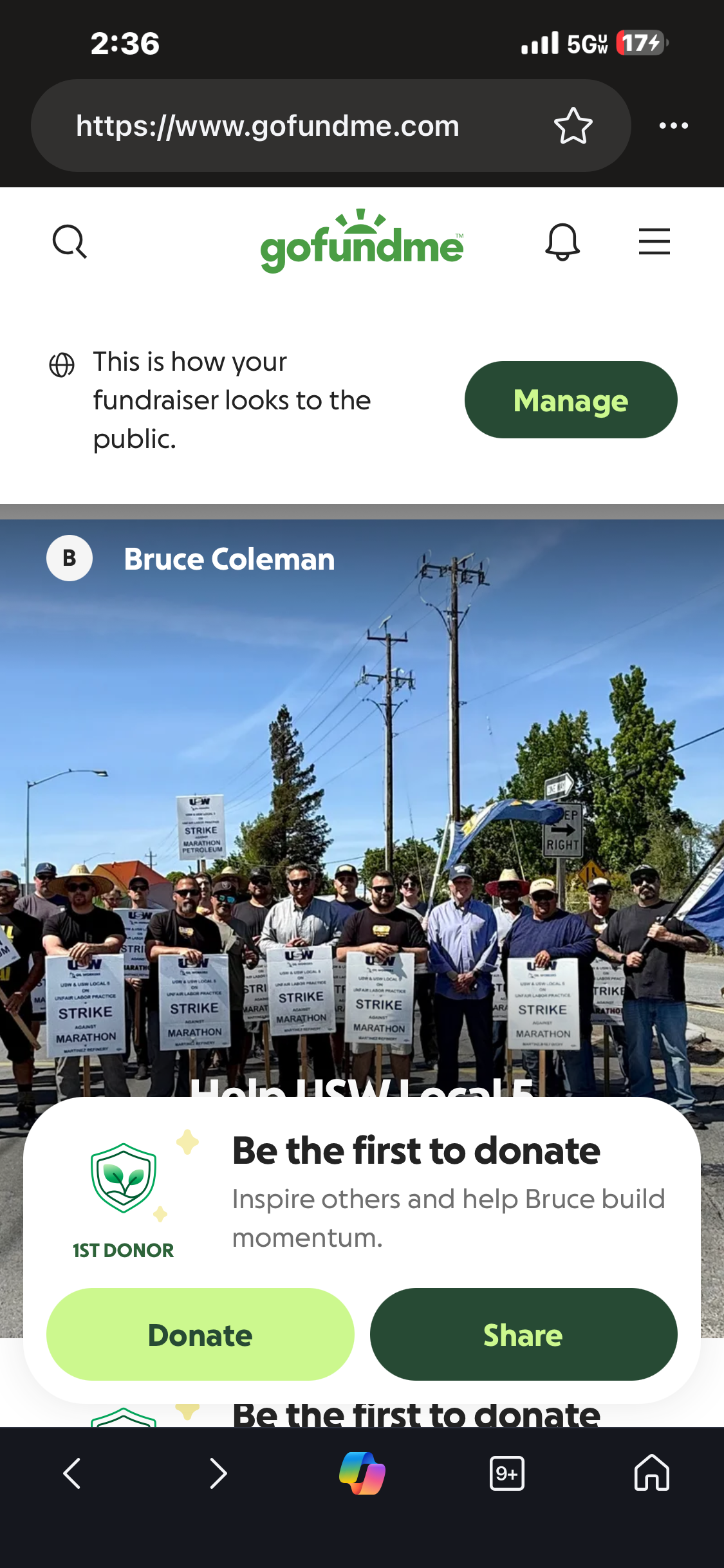 Support United Steelworkers Local 5 Strike campaign photo, 7 of 8