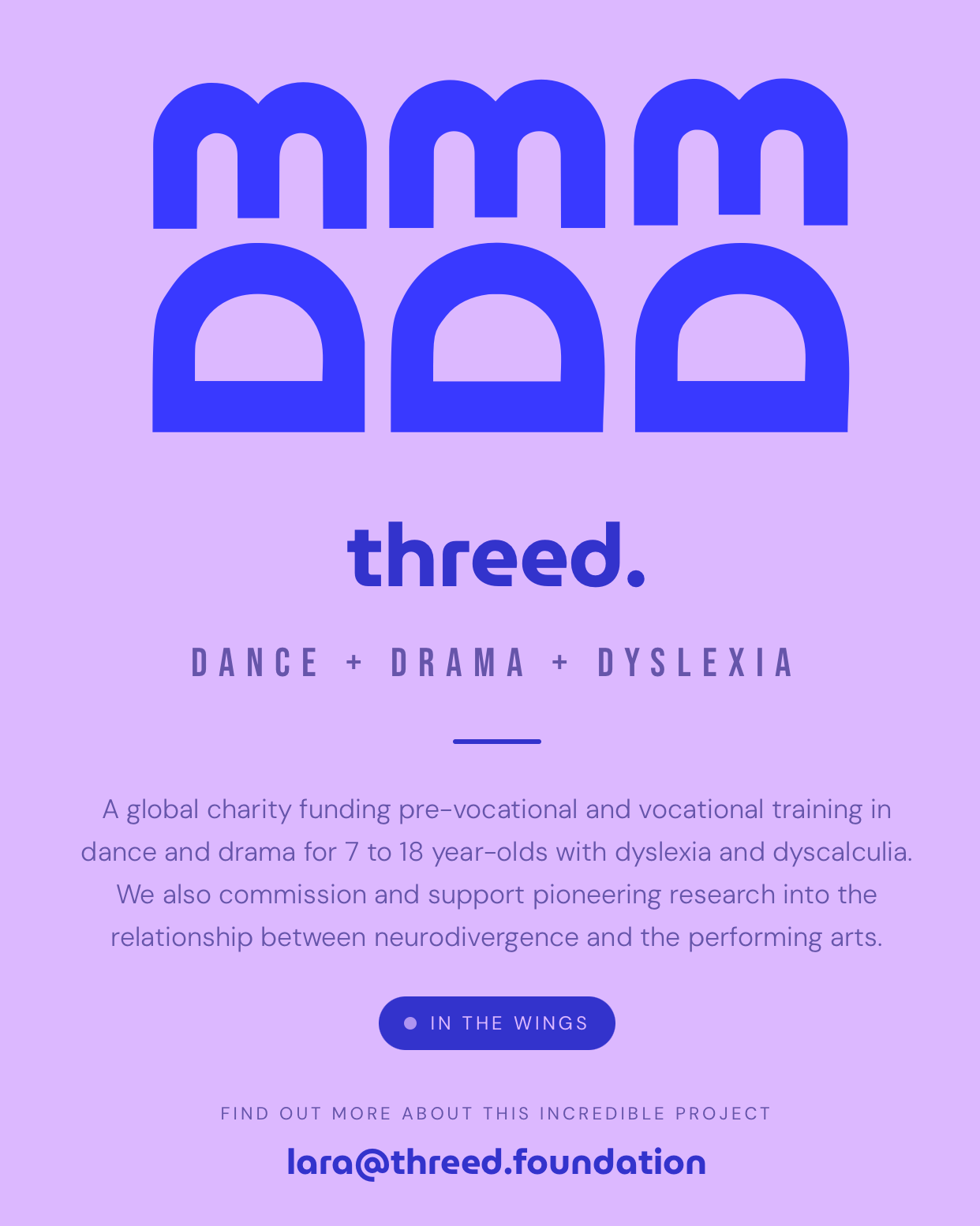 Threed - Supporting Young Dancers & Performers with Dyslexia campaign photo, 2 of 4