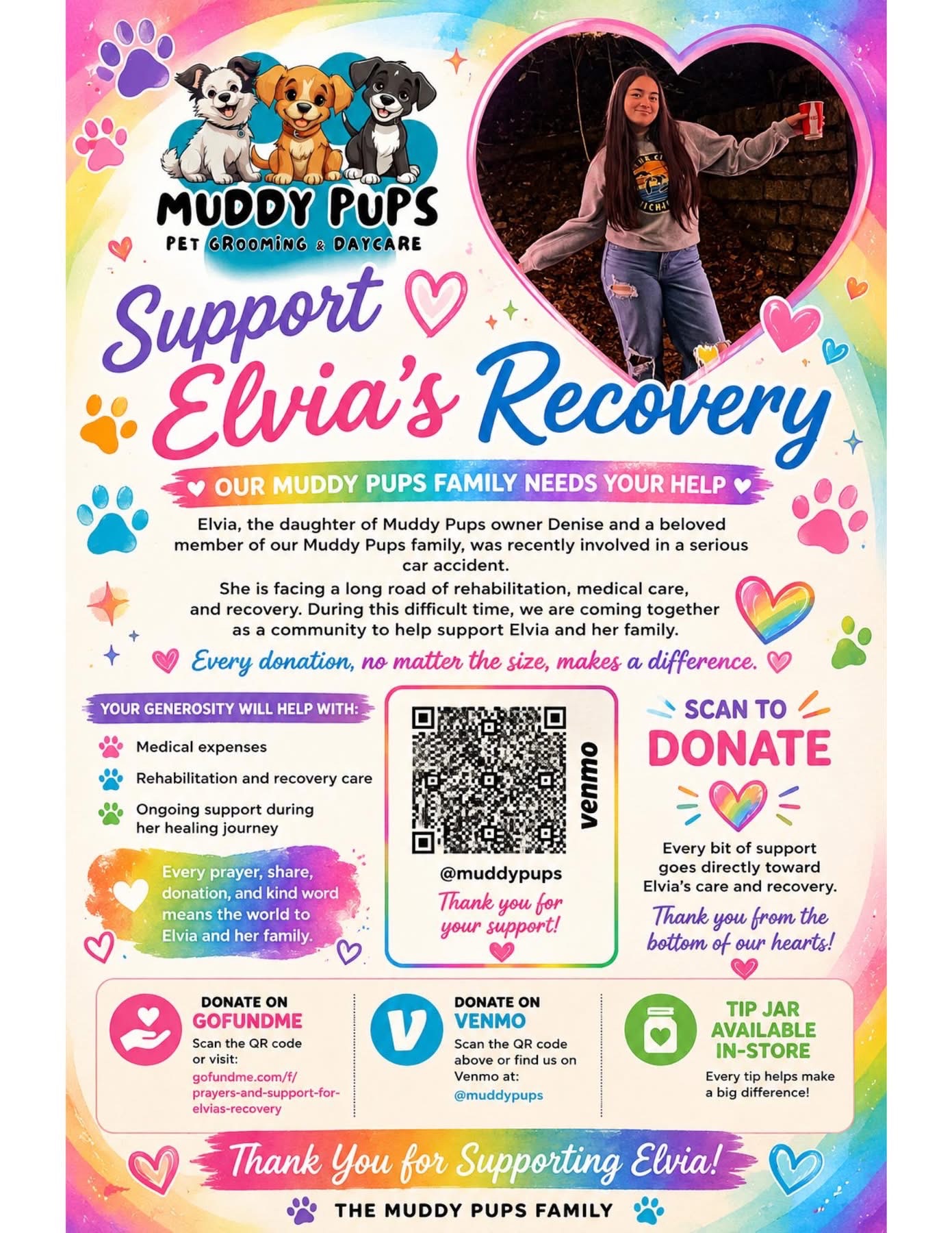 Prayers and Support for Elvia’s Recovery campaign photo, 5 of 8