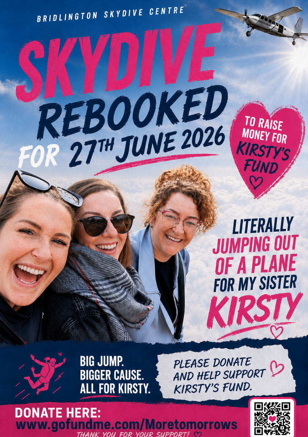 Jump out of a plane for Kirsty! campaign photo, 2 of 4