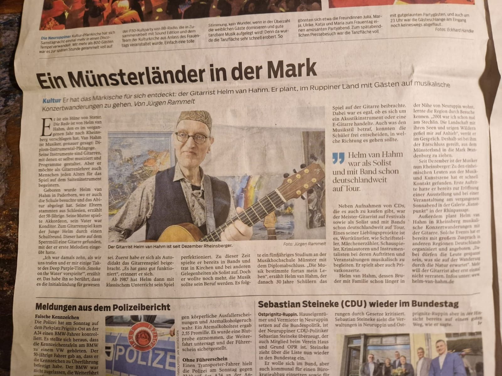 Kampagnen-Foto für Musiker Helm kann kaum noch essen und trinken - helft!, 2 von 8