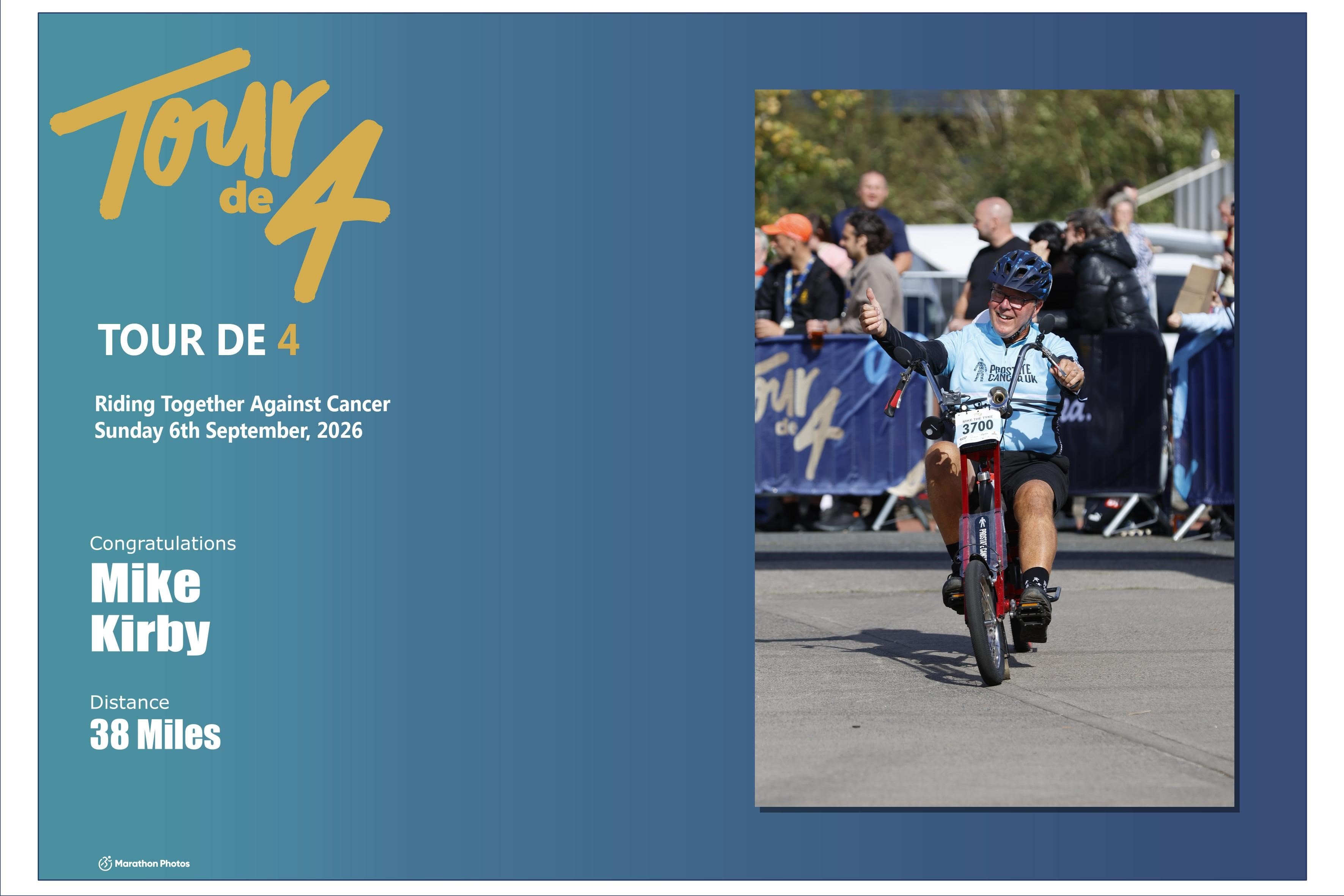 Help raise funds for the Tour de 4 2026 & Prostate Cancer UK campaign photo, 5 of 7