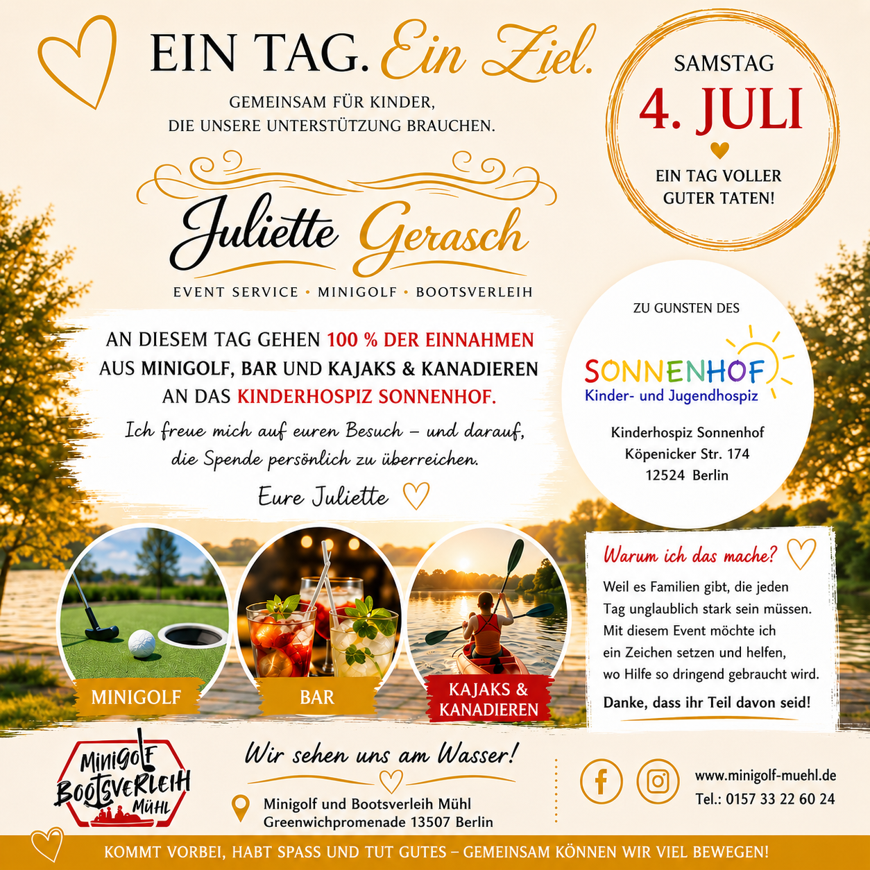Ein Tag, ein Ziel für das Kinderhospiz Sonnenhof campaign photo, 2 of 5