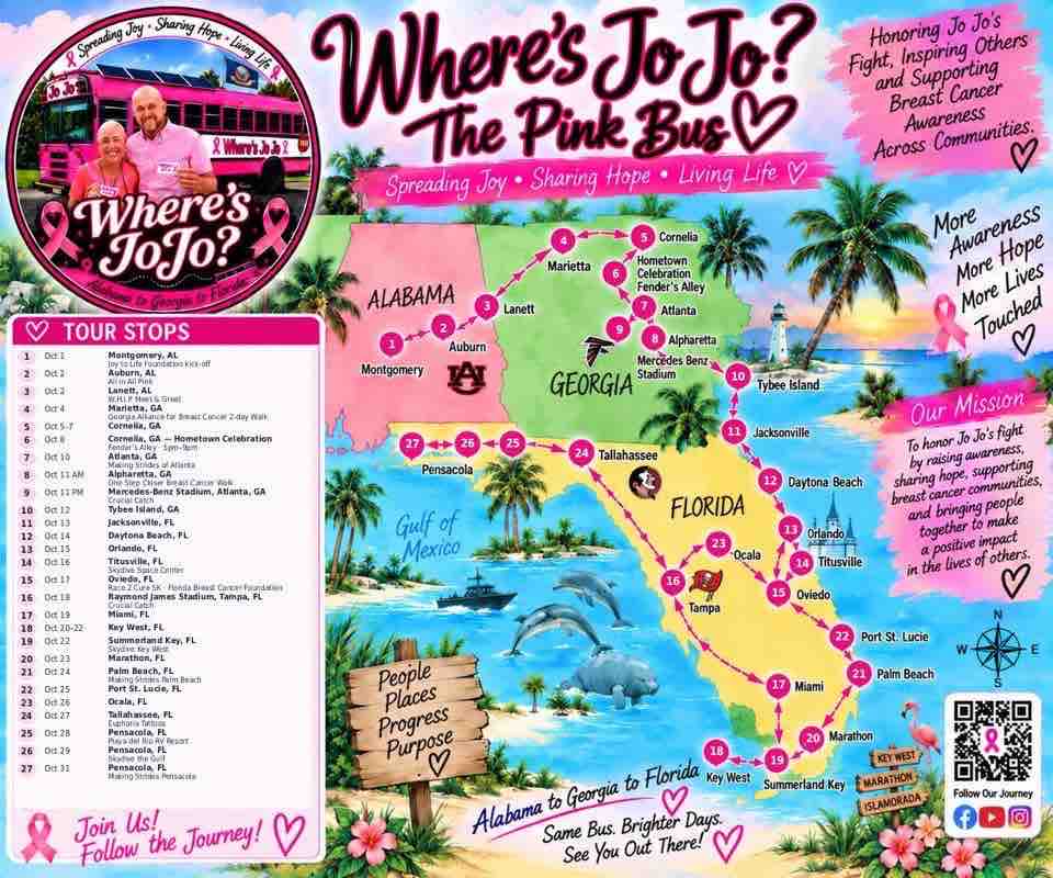 Where’s Jo Jo? — The Pink Bus Journey campaign photo, 11 of 13