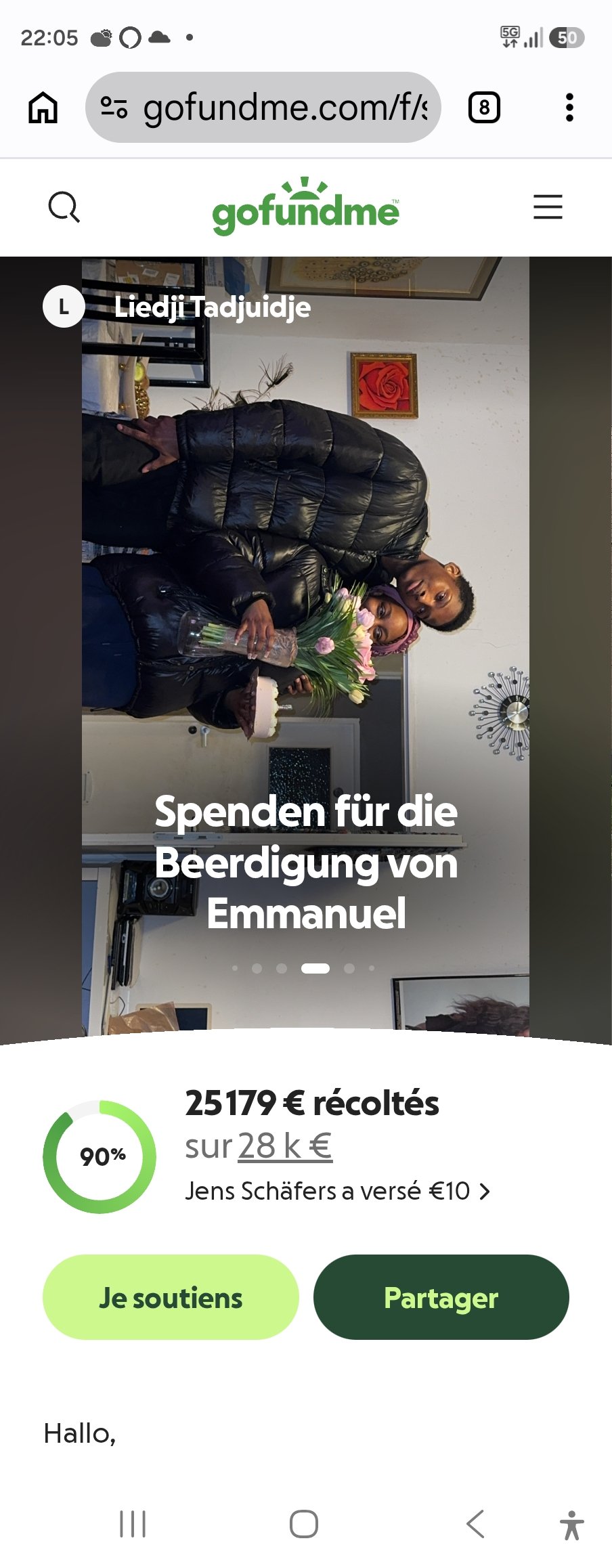 Hilfe für Emmanuel 's Abschied campaign photo, 2 of 7