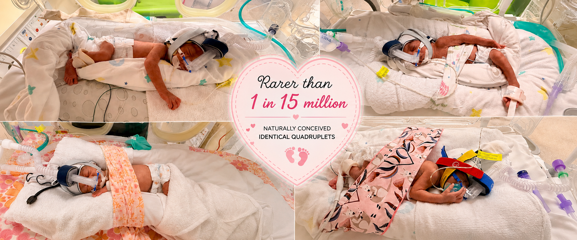 HELP CARE FOR AUSTRALIA'S FIRST KNOWN IDENTICAL QUADS. campaign photo, 6 of 8