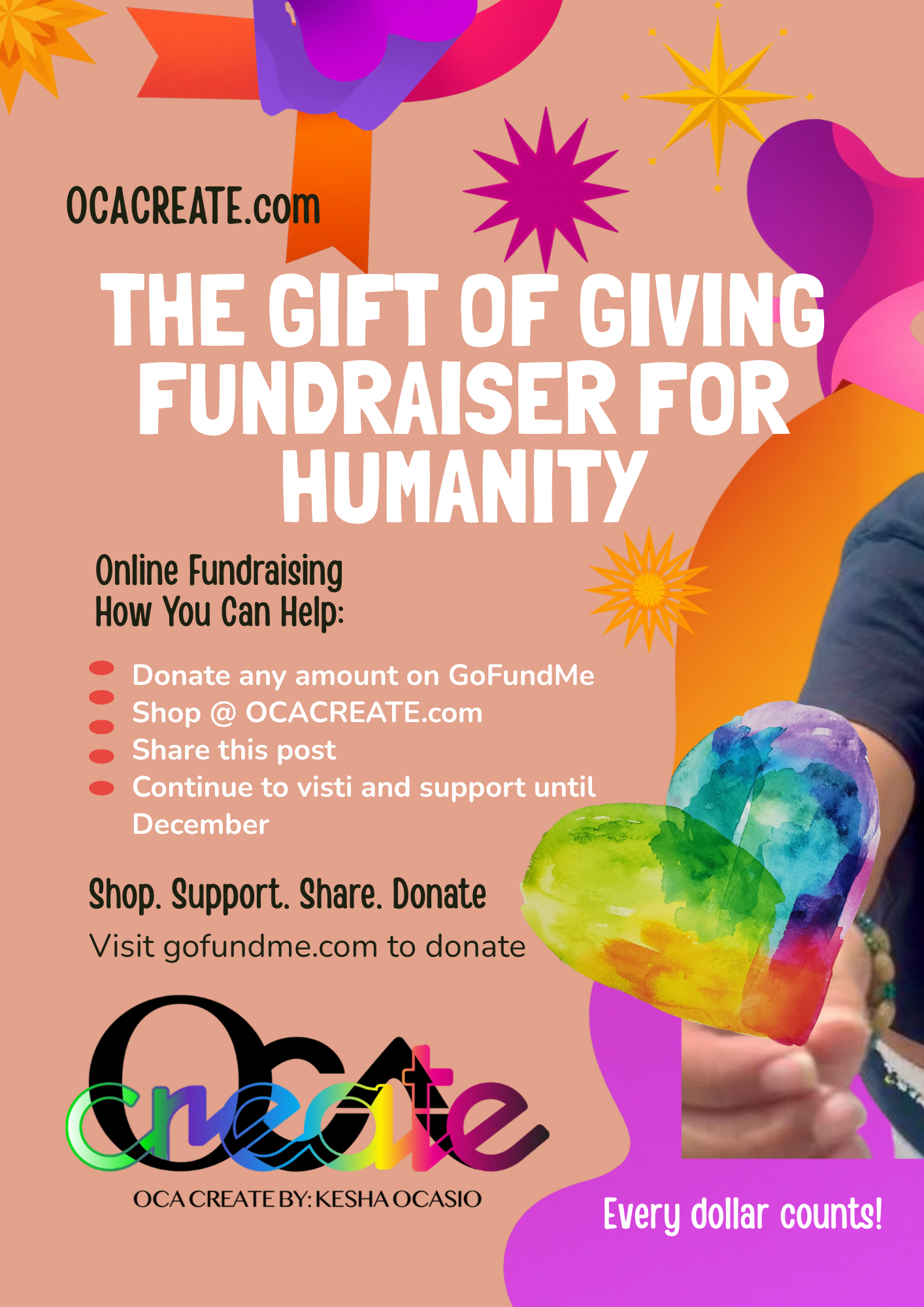 THE ART OF GIVING FUNDRAISER FOR HUMANITY campaign photo, 2 of 6