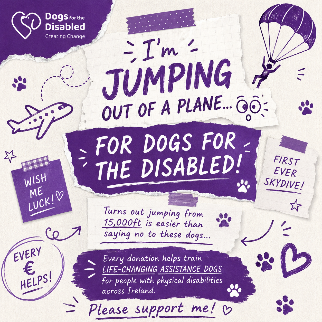 Taking the Leap for Dogs for the Disabled ! campaign photo, 2 of 4
