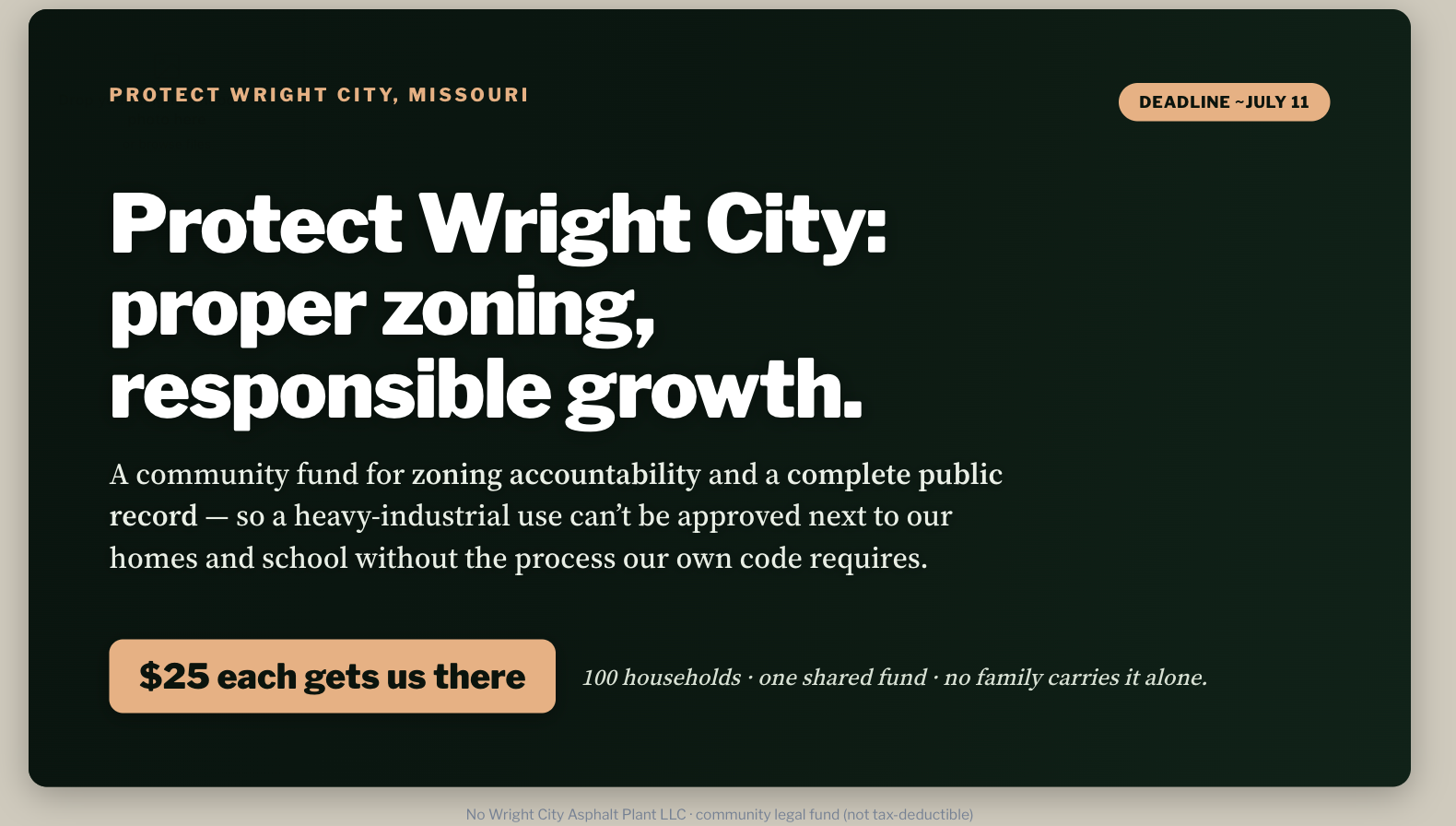 Protect Wright City: Proper Zoning, Responsible Growth campaign photo, 4 of 8