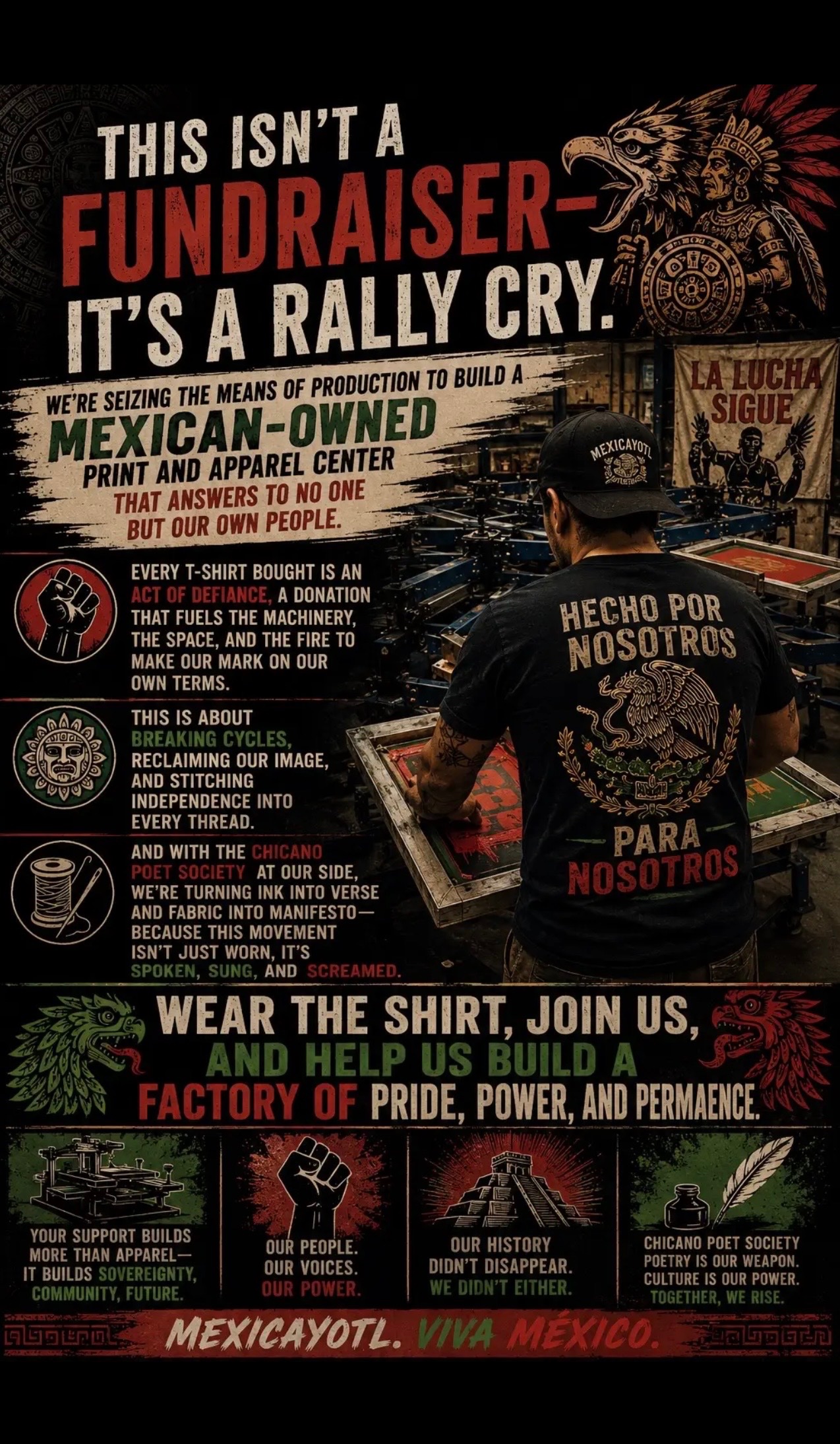 Building a Mexican-Owned Print and Apparel Center. campaign photo, 2 of 4
