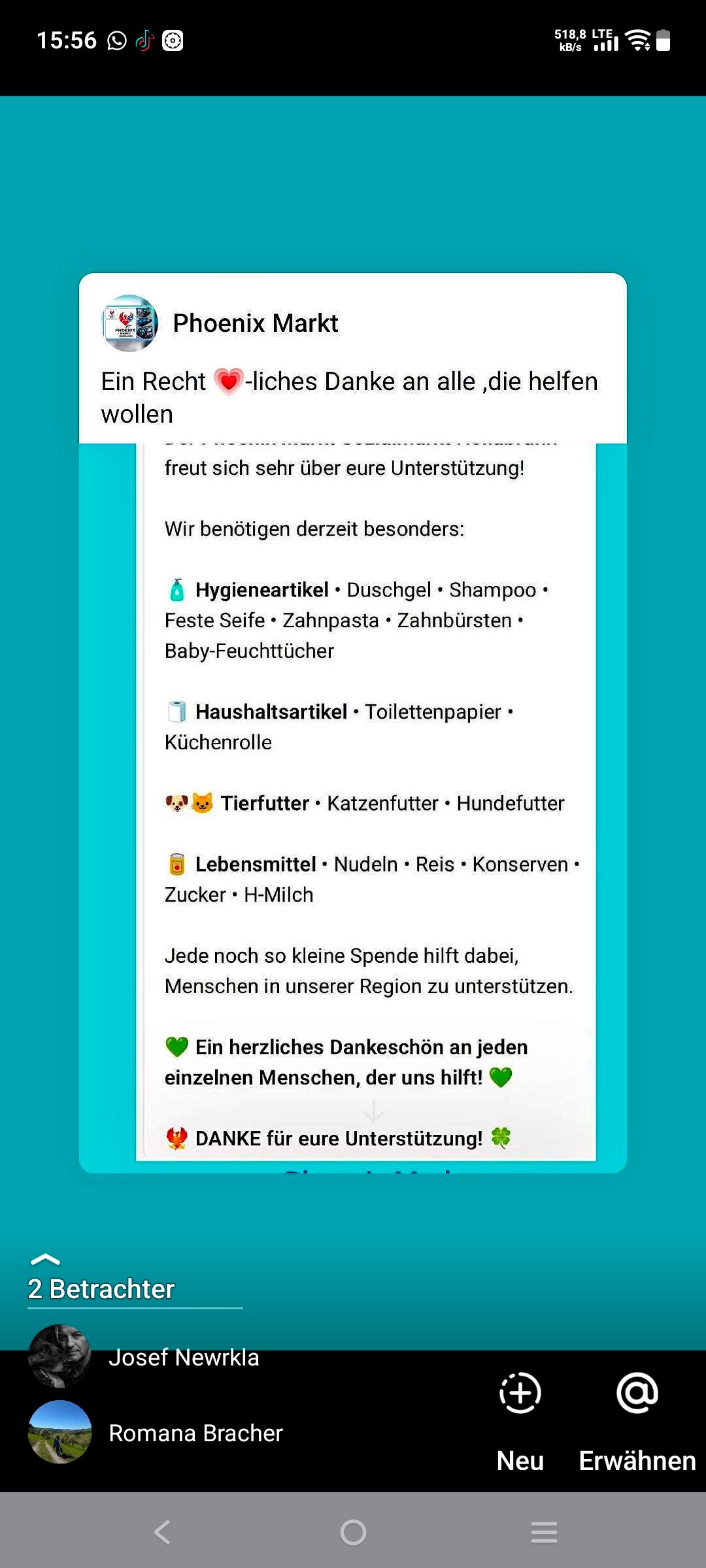 Lebensmittel Retten , Gemeinsam Zukunft schenken campaign photo, 7 of 8