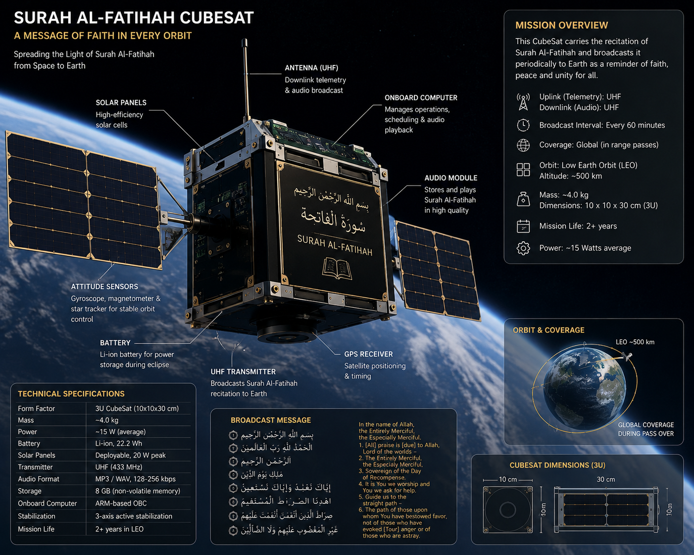 To Launch a Satellite that recites Surah Fatihah campaign photo, 6 of 7