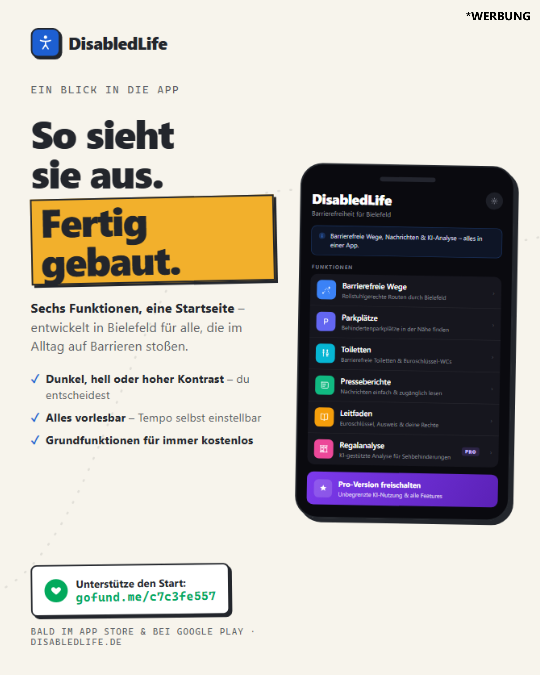 Kampagnen-Foto für DisabledLife – eine App macht Städte barrierefrei, 2 von 4