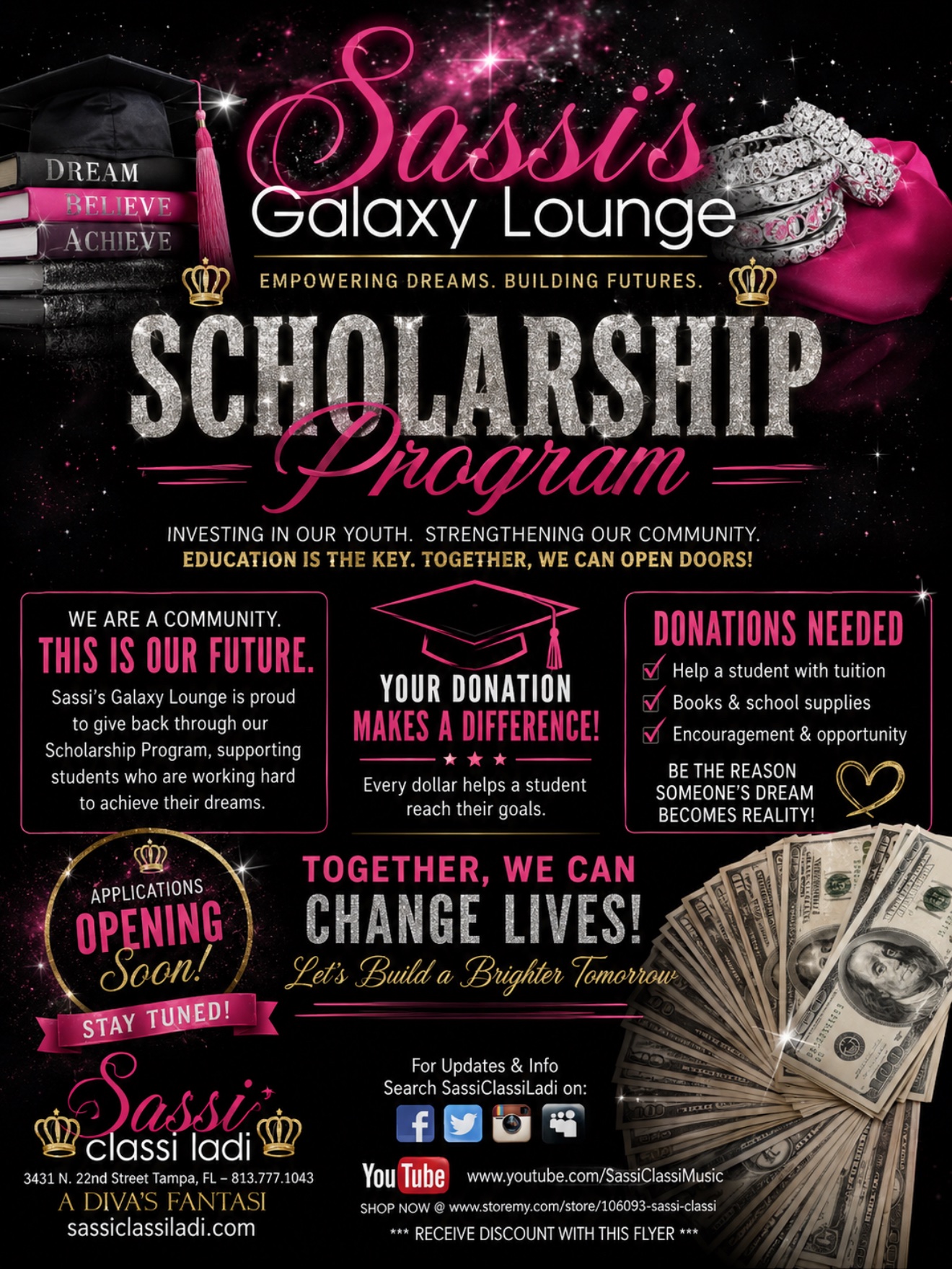 Empowering Youth at Sassi's Galaxy Lounge campaign photo, 7 of 8
