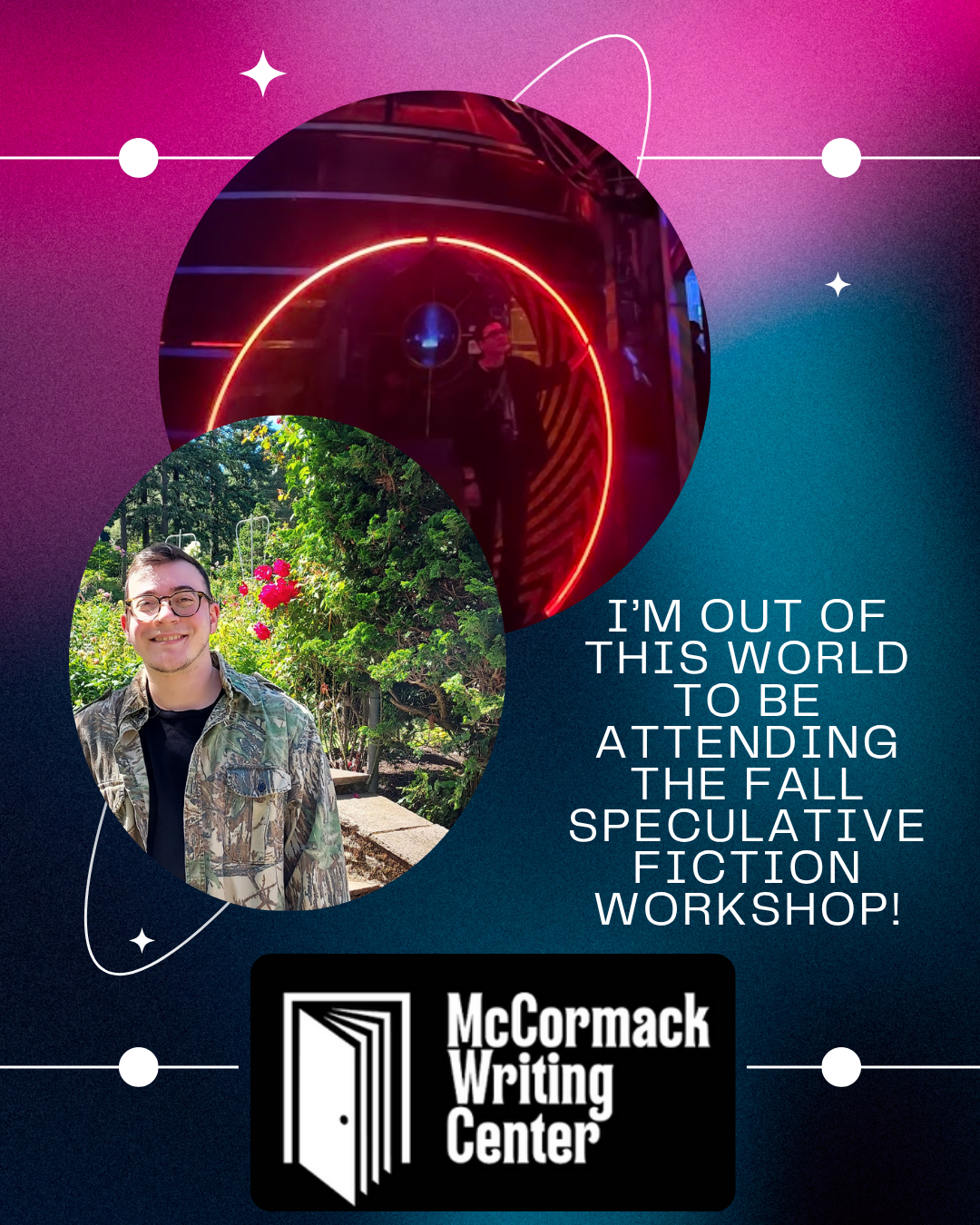 Send Galen to the Speculative McCormack Writing Workshop! campaign photo, 4 of 5