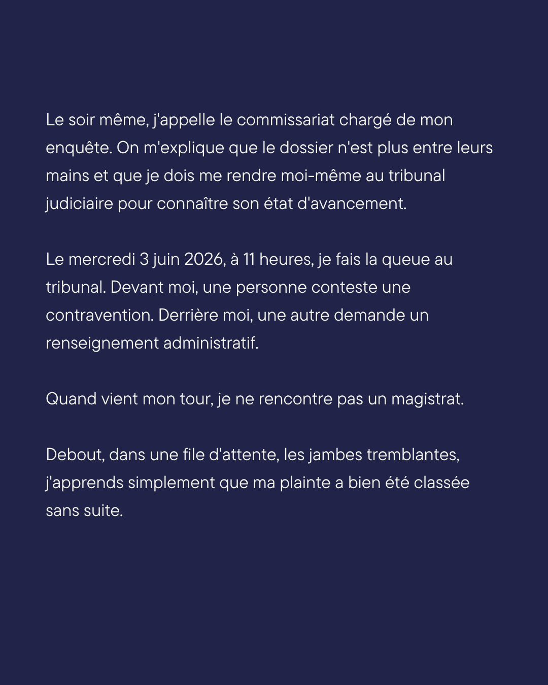 Ma plainte pour inceste été classé sans suite :aider l'après campaign photo, 5 of 8