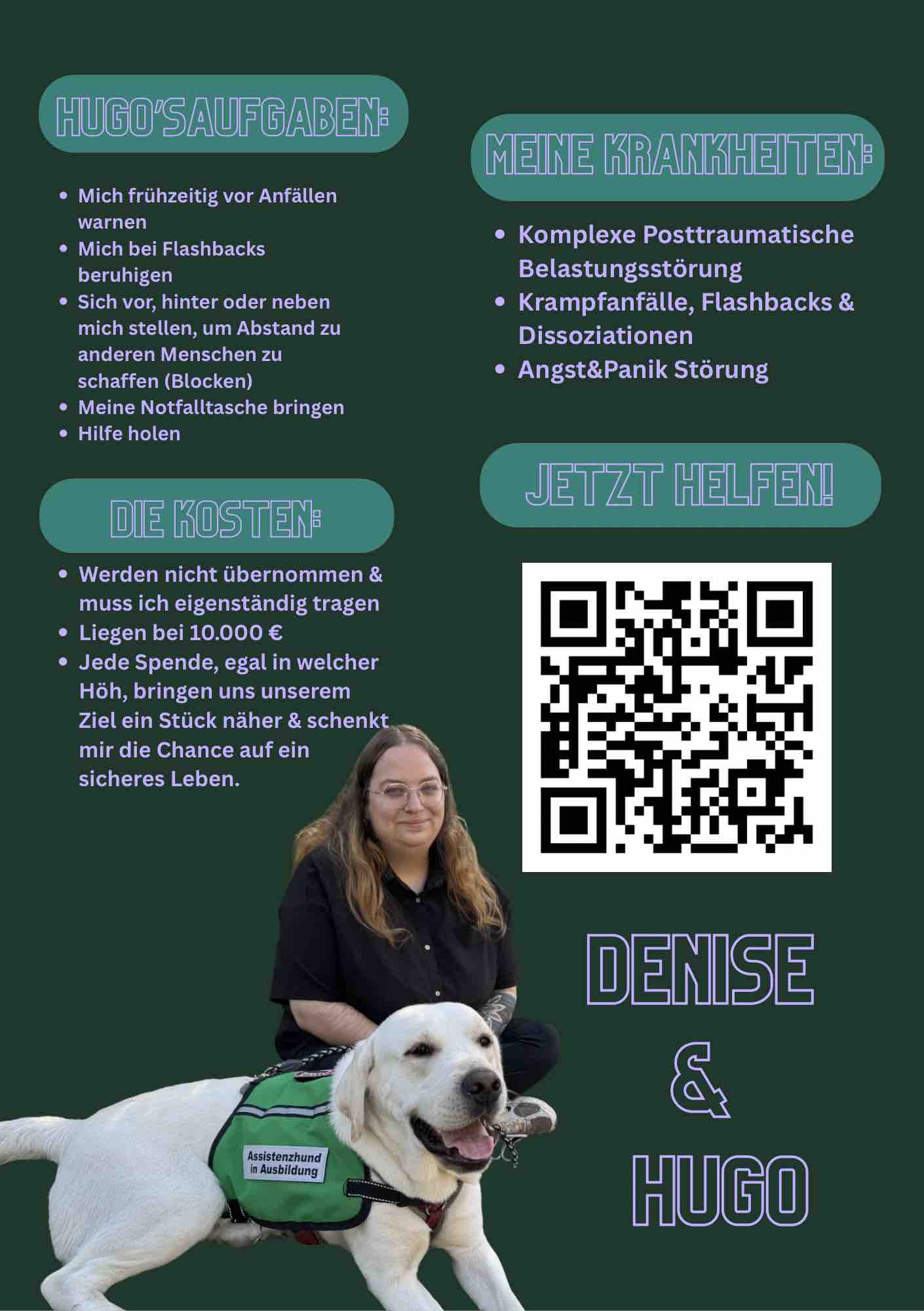 Hilf uns! Ein Assistenzhund für Denise. campaign photo, 4 of 6