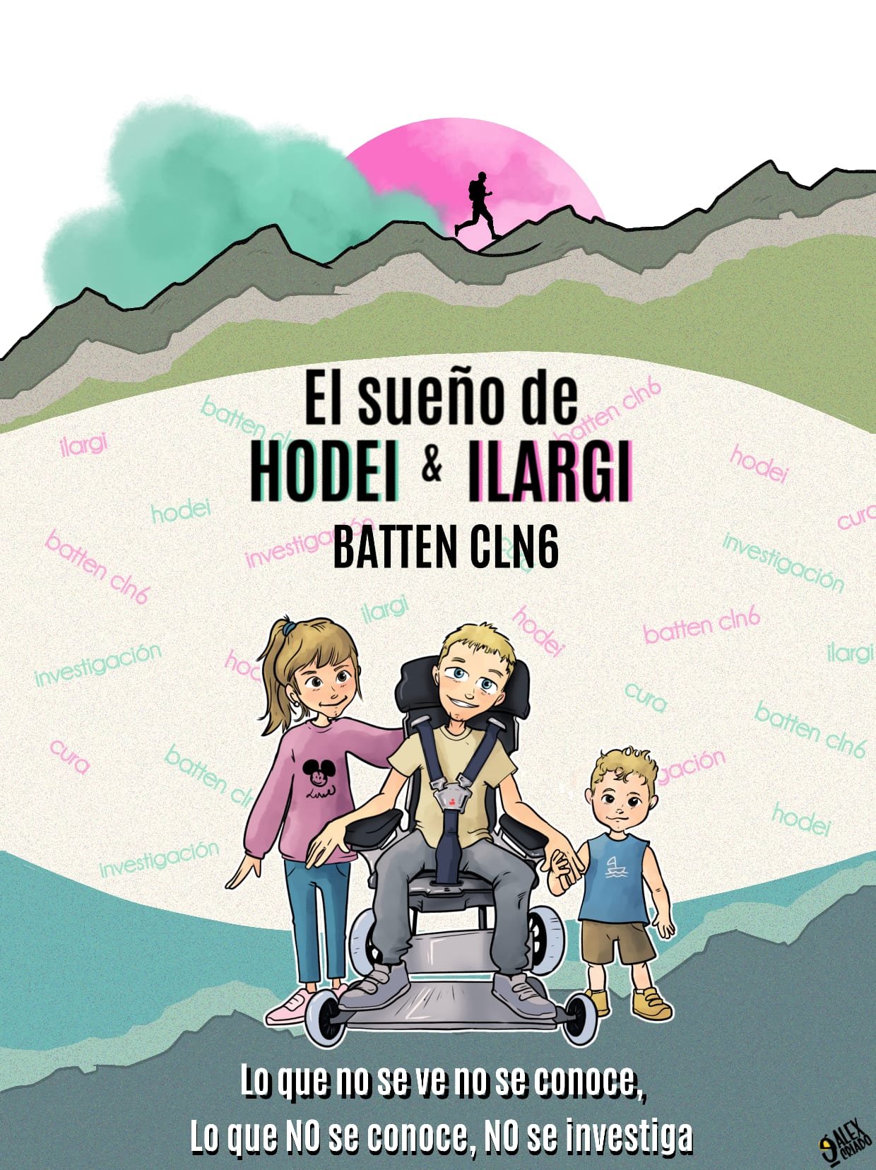 El sueño de Hodei e Ilargi: 650 km a pie contra Batten CLN6 campaign photo, 4 of 5