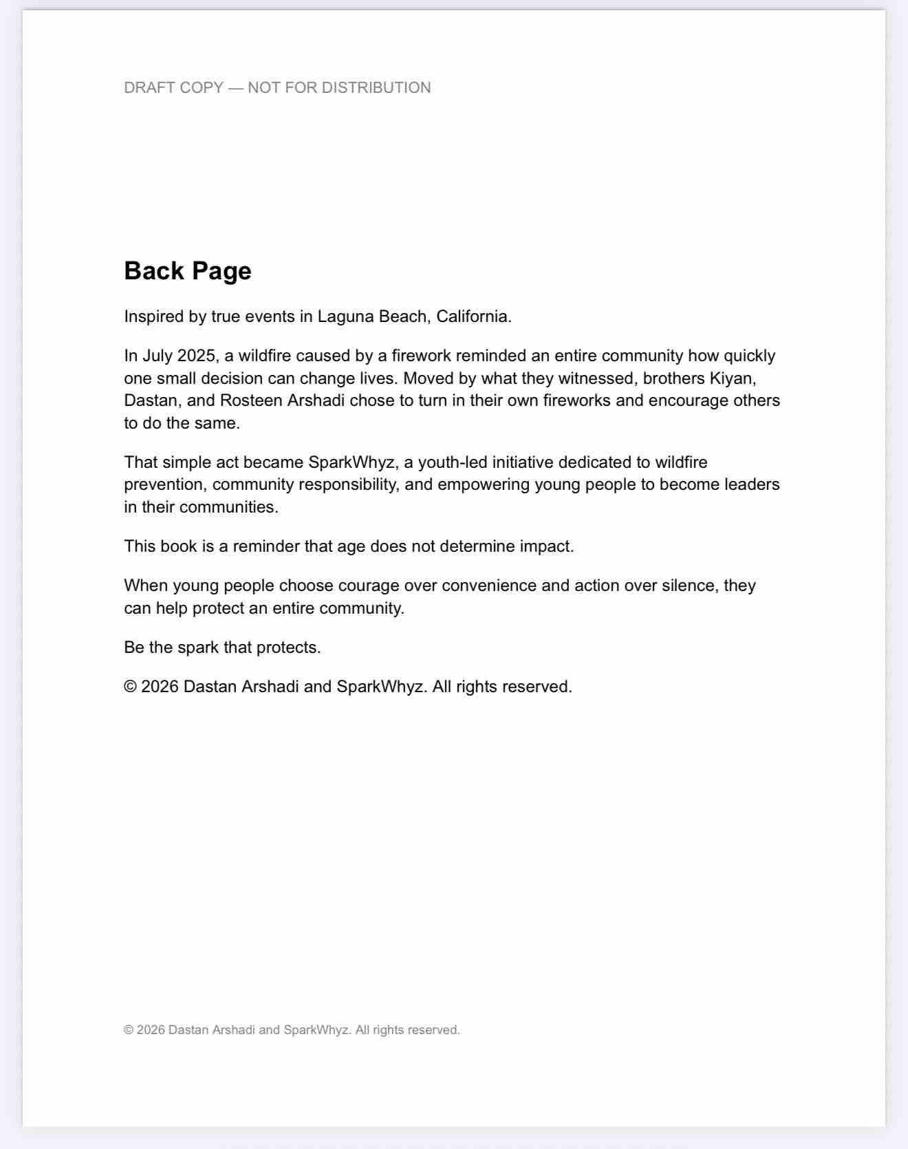 Help Us Put Our Wildfire Safety Book Into Elementary Schools campaign photo, 6 of 10