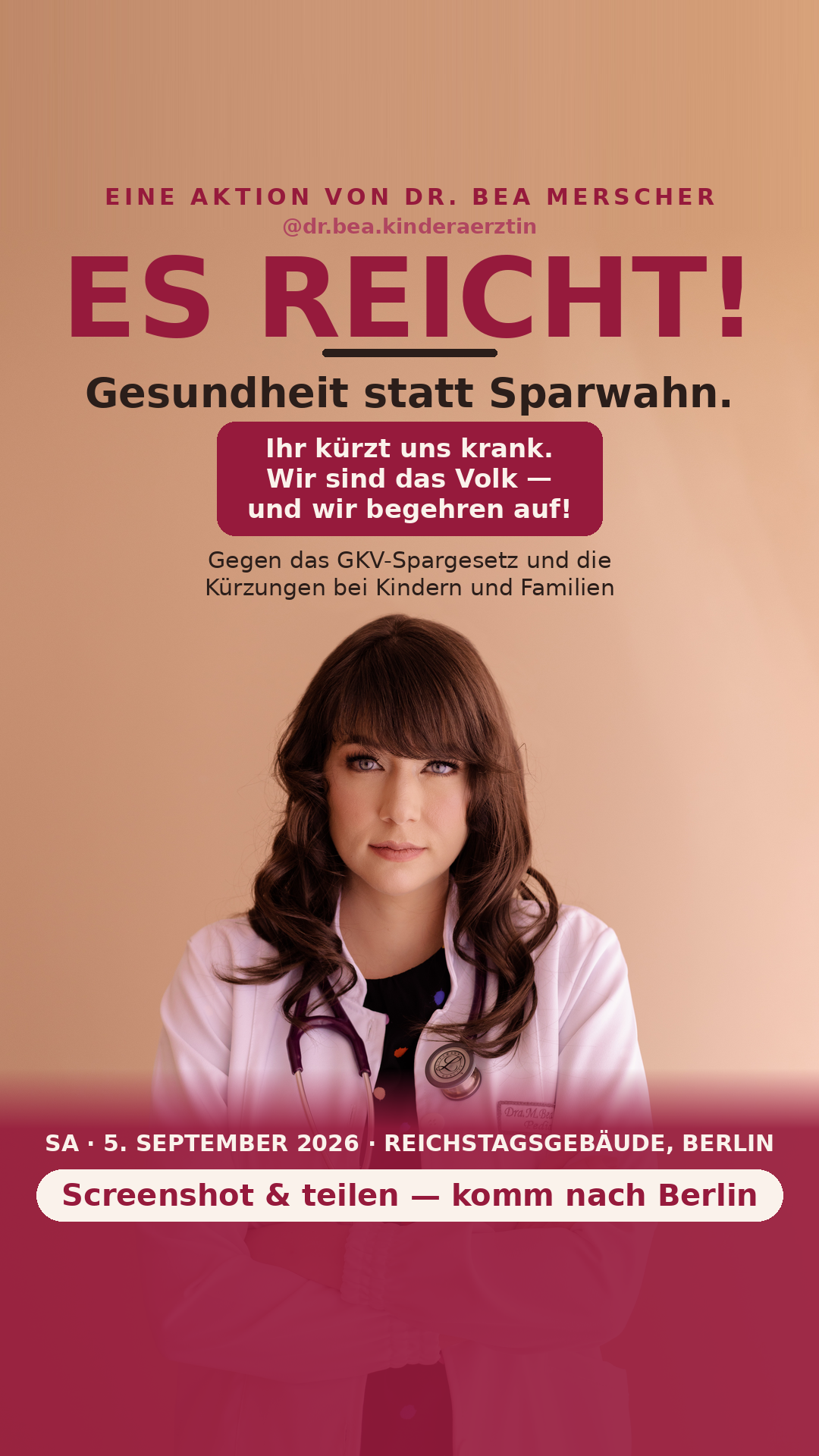 Gesundheit statt Sparwahn – Demo in Berlin am 5.9.26 campaign photo, 4 of 5
