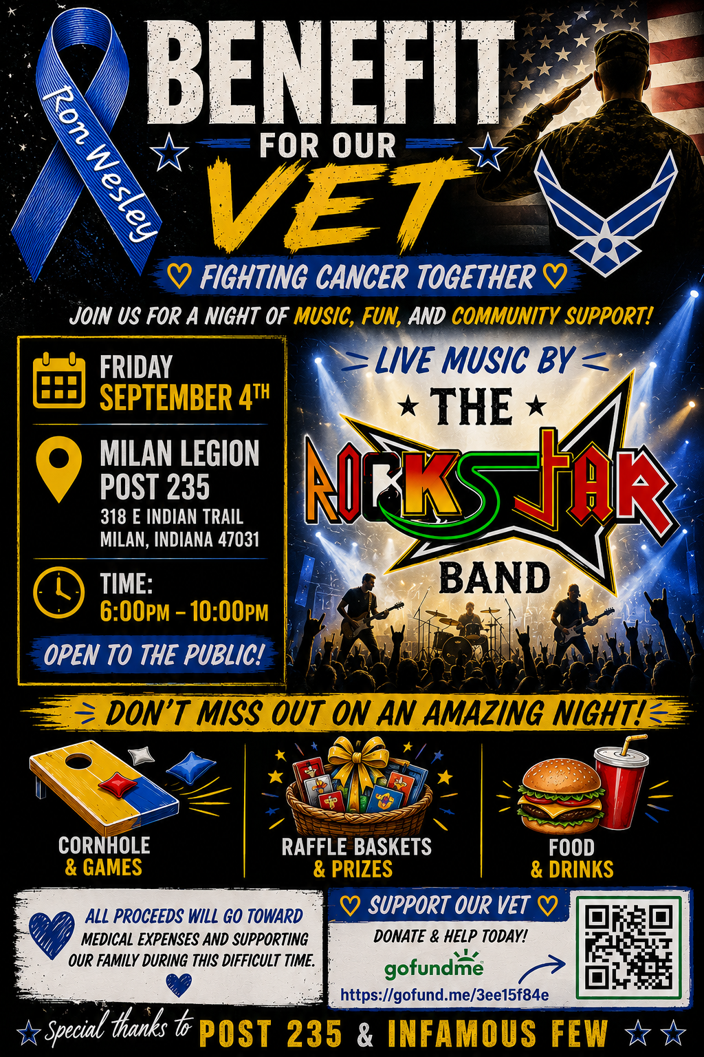Aim High, Fight Hard: Help Our Air Force Vet Ground Cancer campaign photo, 2 of 4