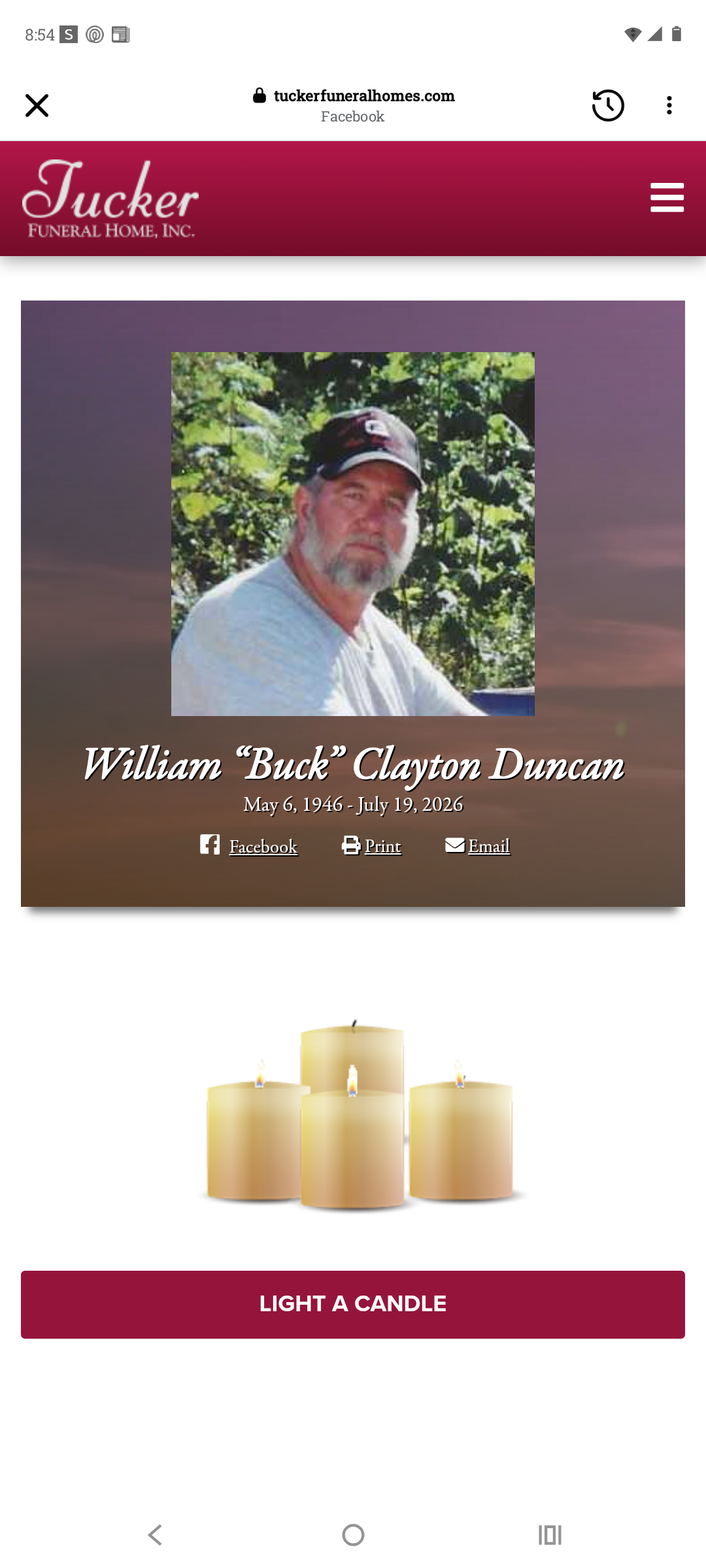 Honoring William Duncan (Buck) campaign photo, 4 of 9