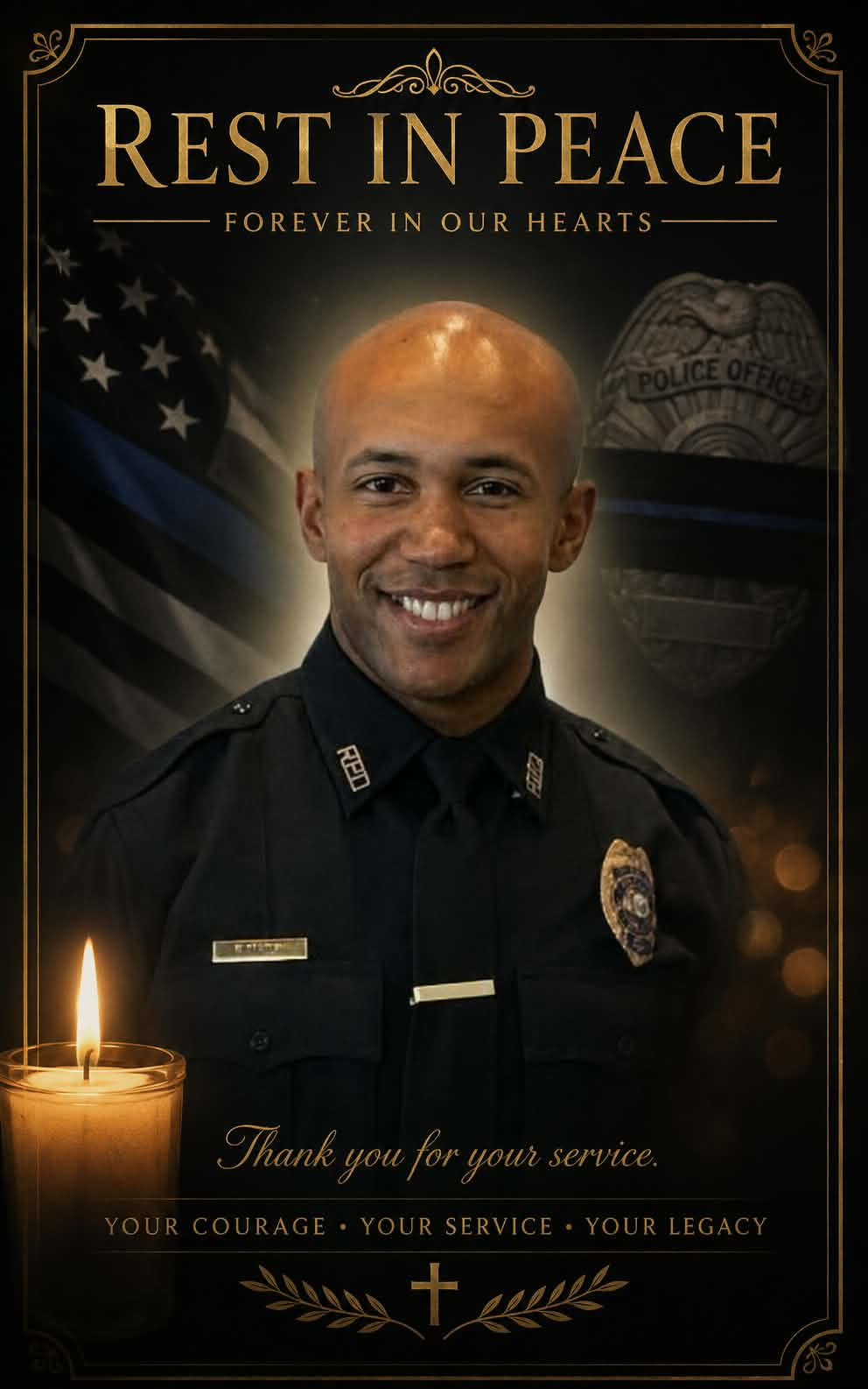 Support Hailey through the loss of Officer Fredrick Marsh campaign photo, 4 of 6