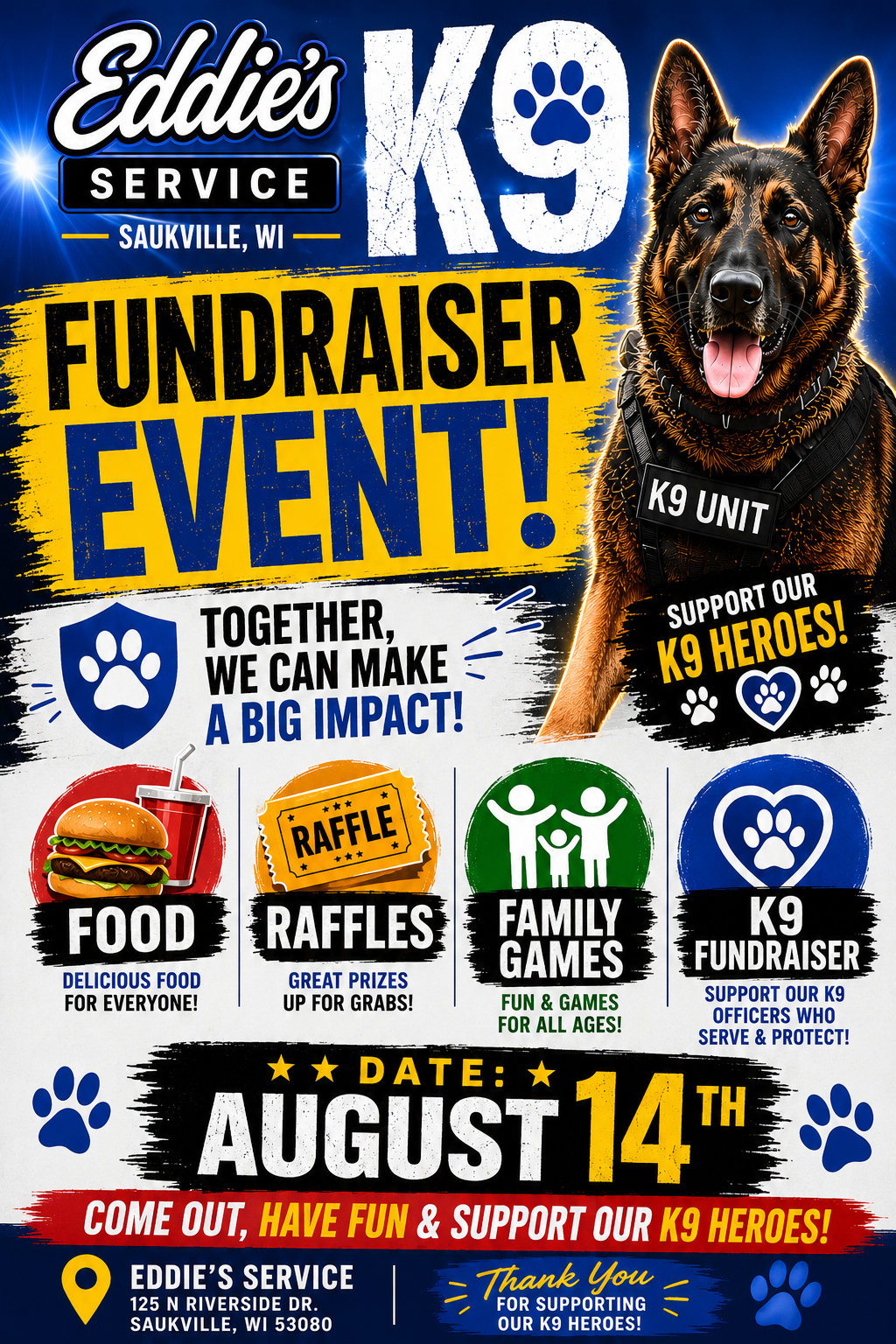 Ozaukee County K9 Unit Fundraiser Event Support campaign photo, 6 of 8
