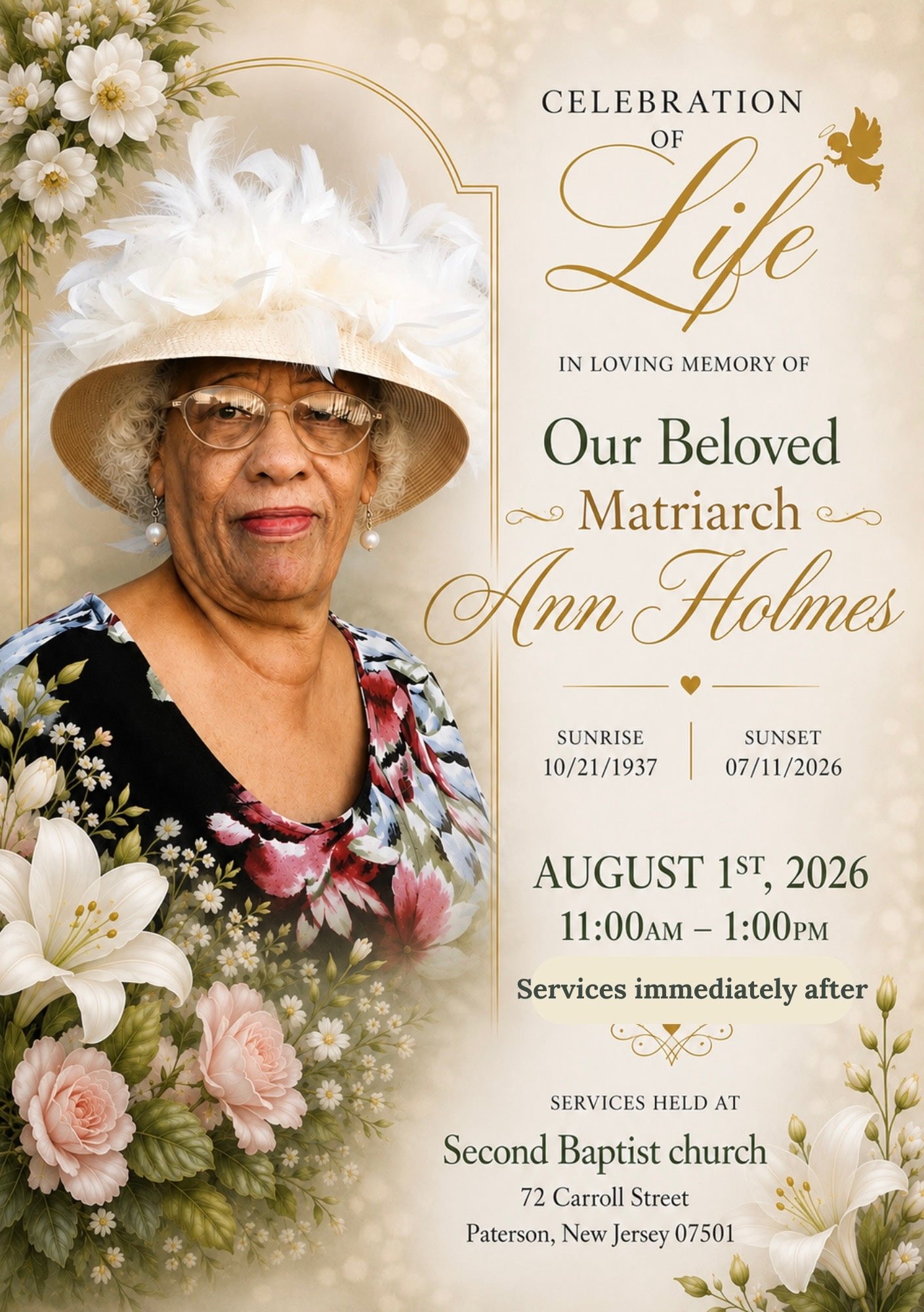 Phebe Tooley Honoring Ann Holmes: Funeral & Memorial Support gofundme donation
