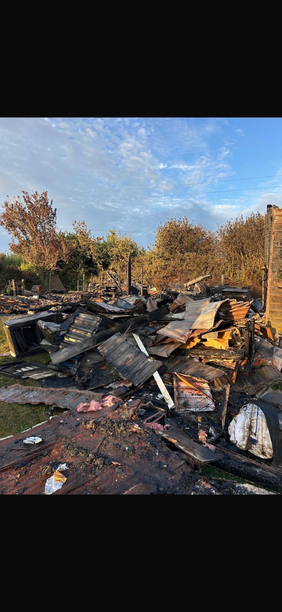 Family home raised to the ground - lives saved, nothing left campaign photo, 2 of 7