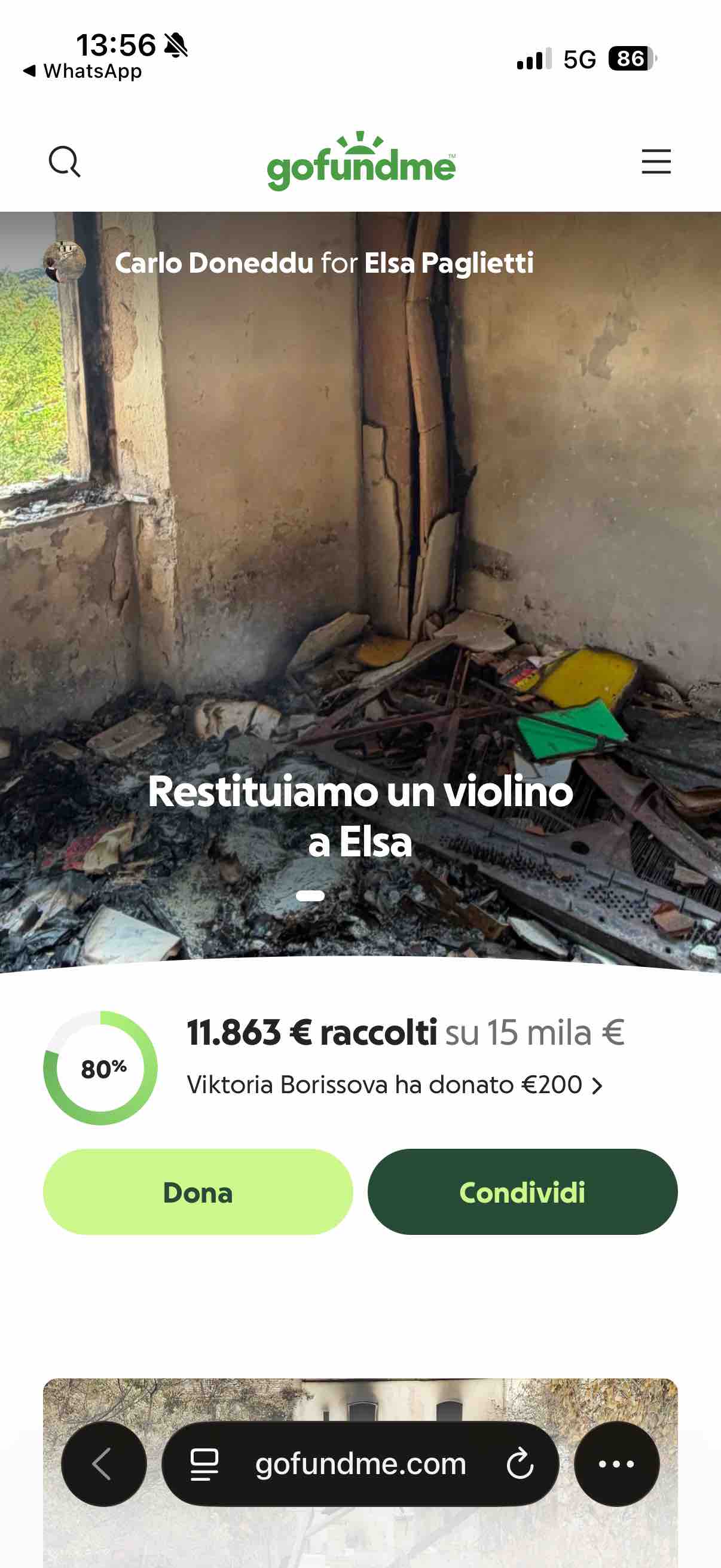 Casa distrutta a San Gregorio: aiutaci a ripartire campaign photo, 7 of 9