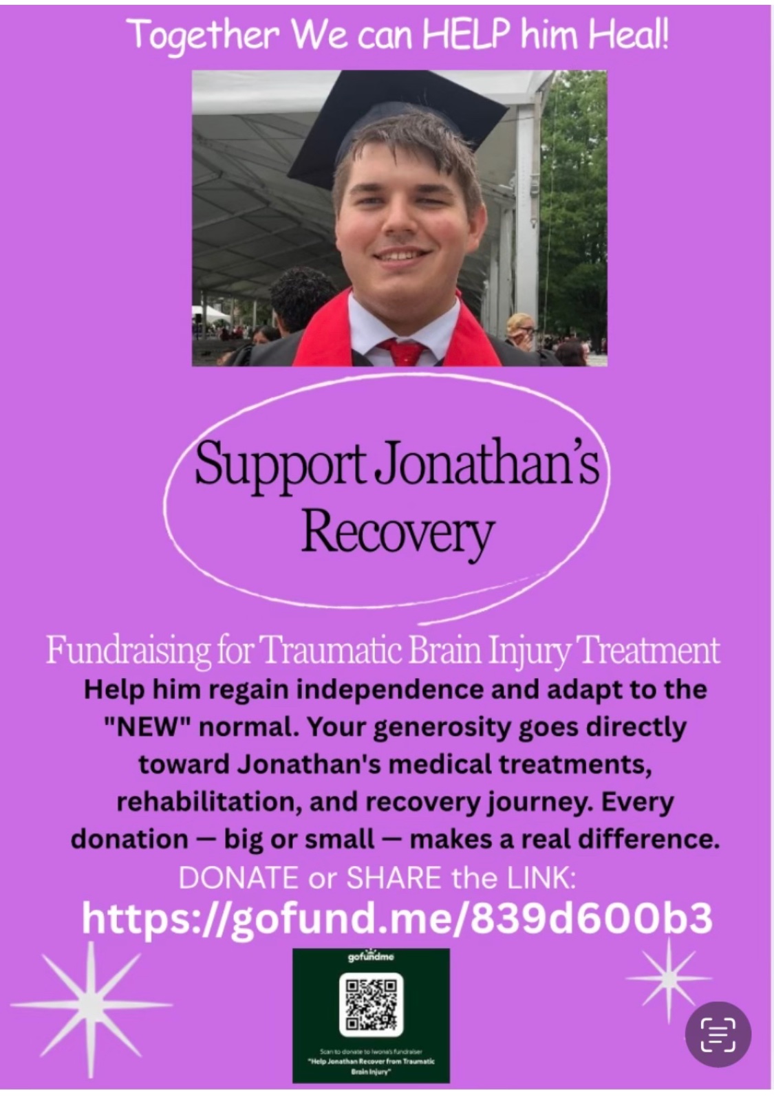 Help Jonathan Recover from Traumatic Brain Injury campaign photo, 7 of 8