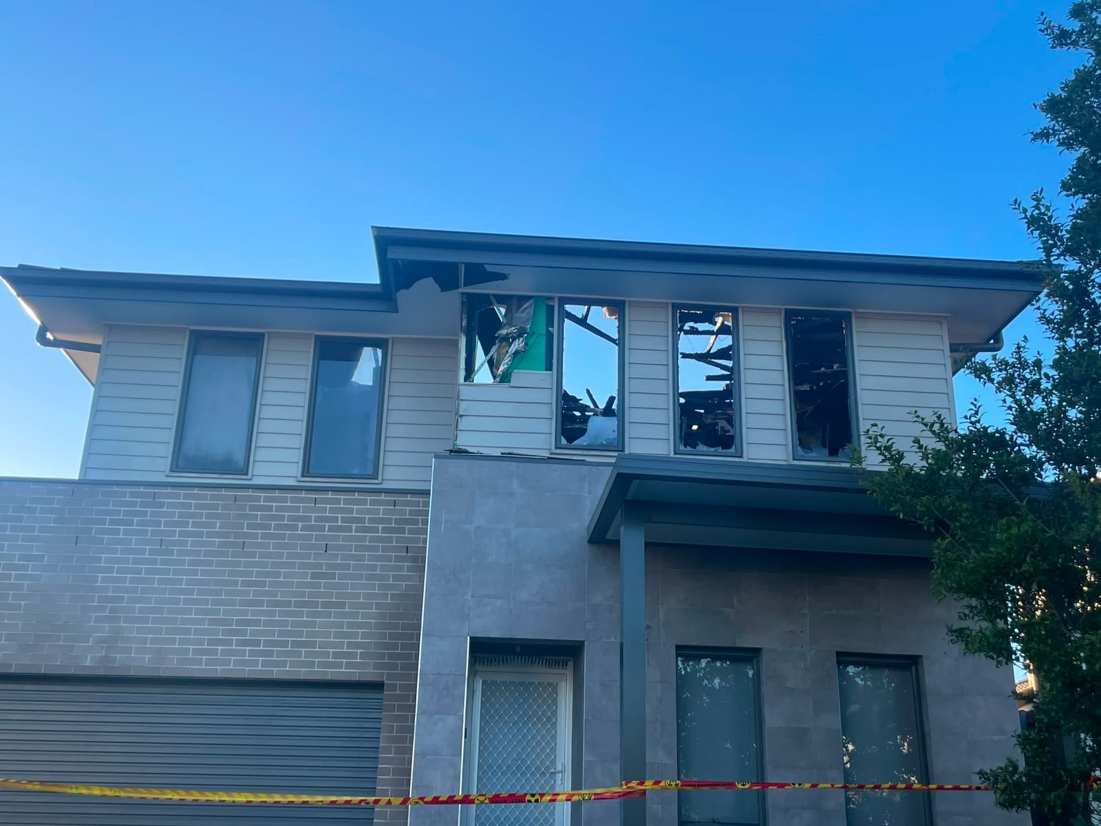 House destroyed in fire, emergency situation, support needed campaign photo, 2 of 4