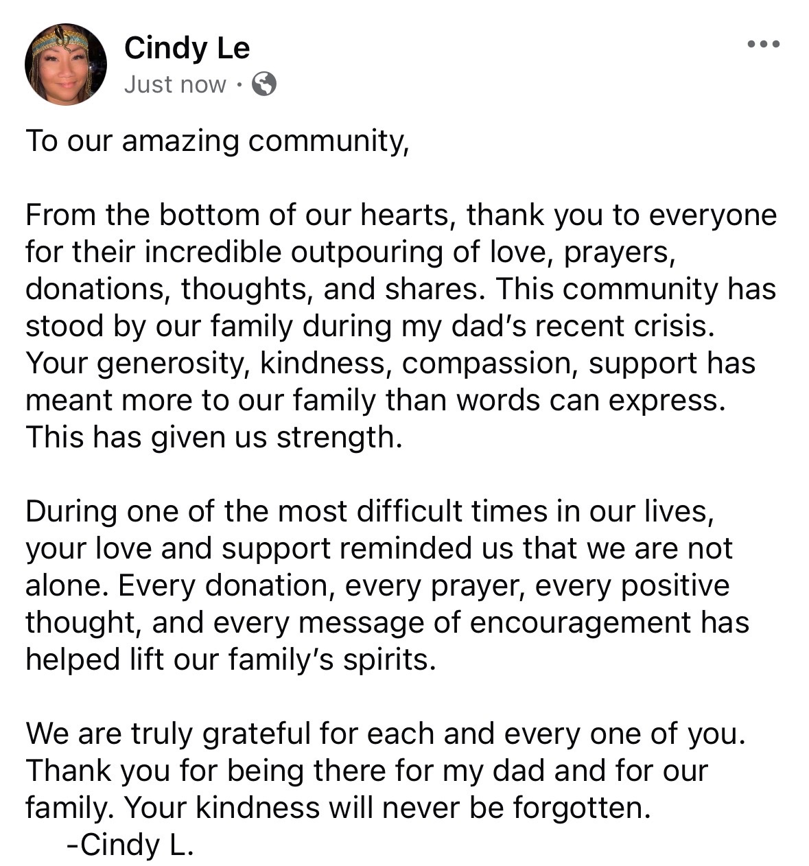Help Cindy’s Father Heal and Find Safe Housing campaign photo, 4 of 6