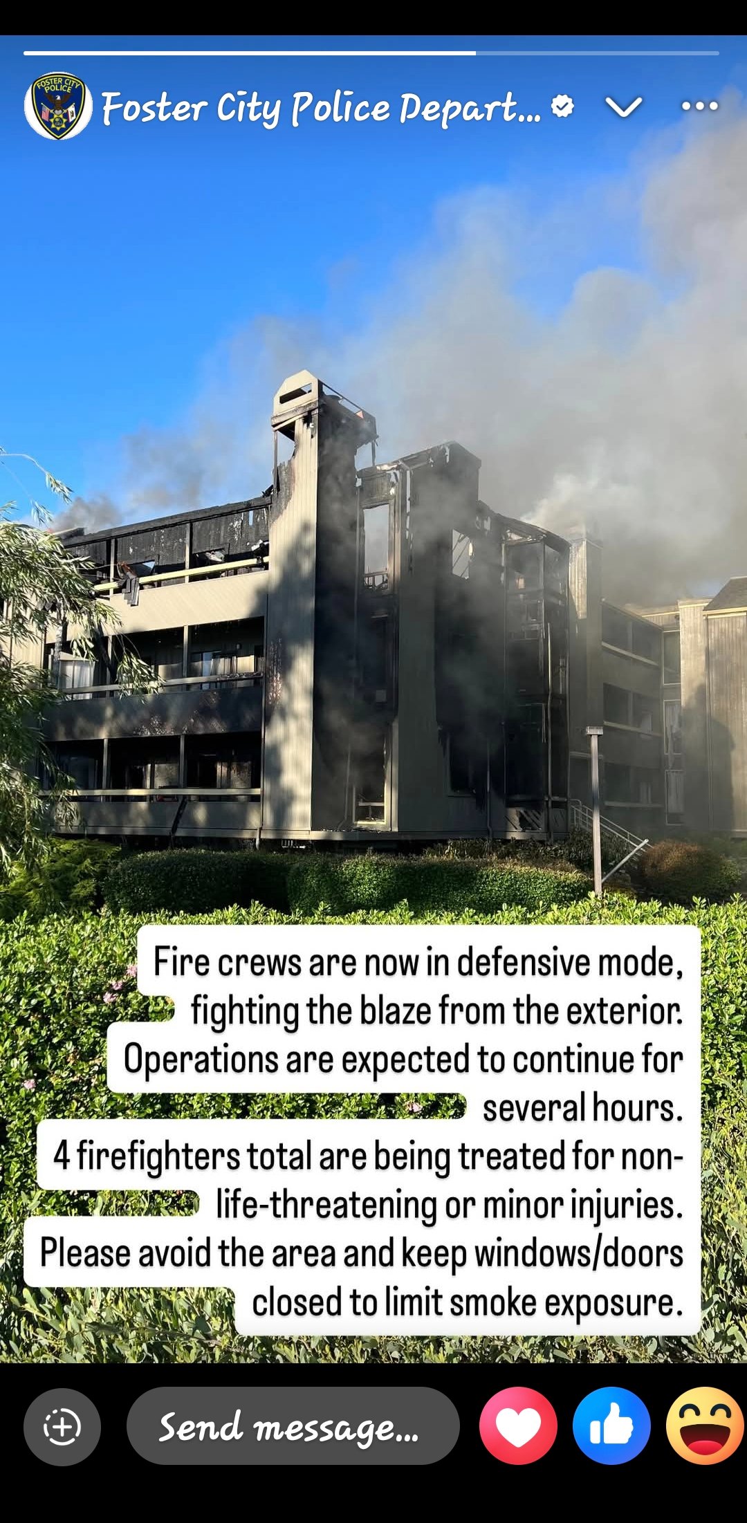 Support Foster City Families - Condo Complex Fire campaign photo, 2 of 6