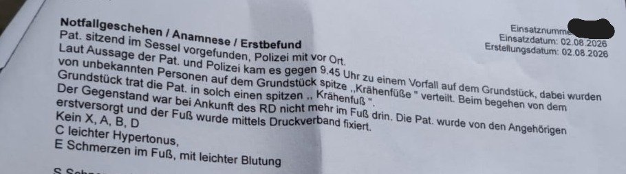Kampagnen-Foto für Hilfe für eine 64 jährige Rentnerin wegen rechter Gewalt, 5 von 8