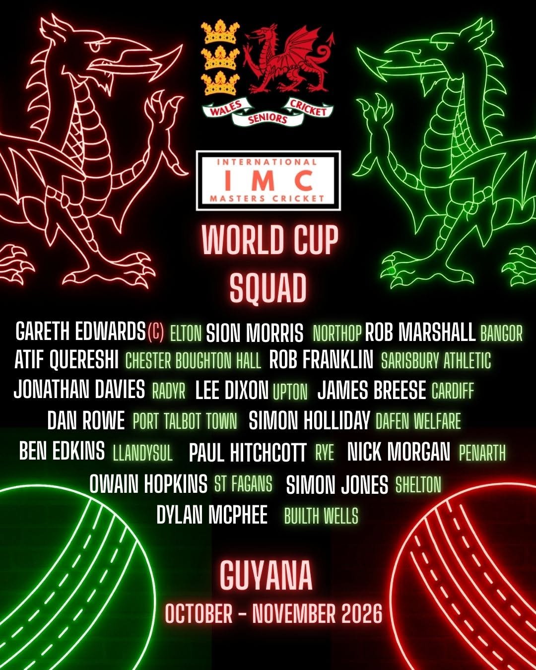 IMC Over 40s World Cup - Wales - Guyana 2026 campaign photo, 5 of 8