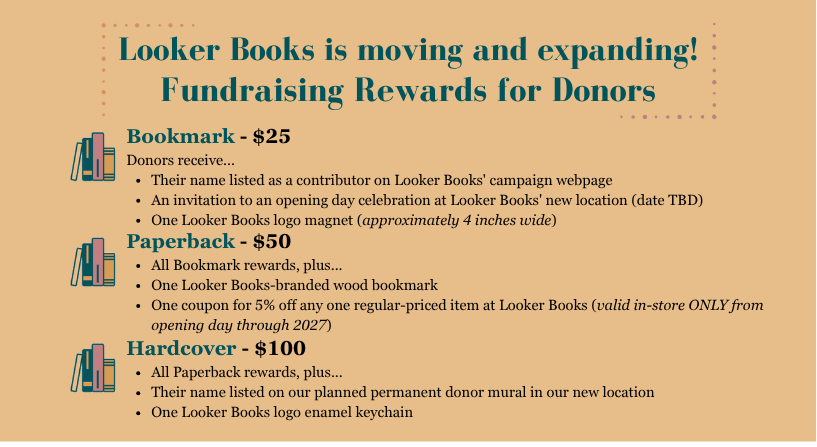 Looker Books is moving and expanding! campaign photo, 2 of 6