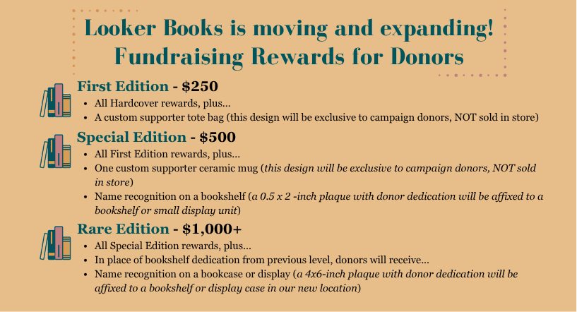 Looker Books is moving and expanding! campaign photo, 4 of 6