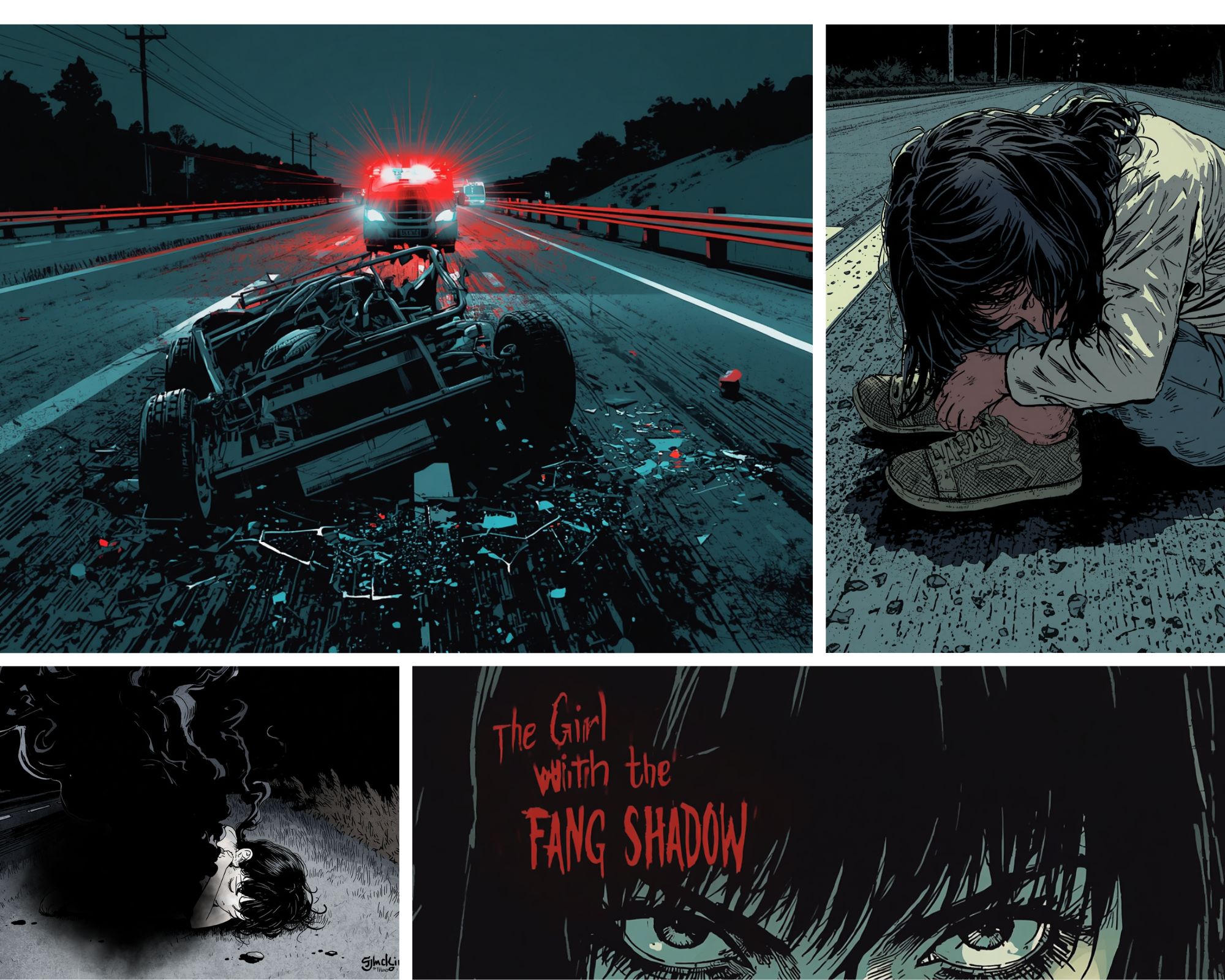 Fund Indie Art Comic: The Girl with the Fang Shadow. Help Us campaign photo, 4 of 5