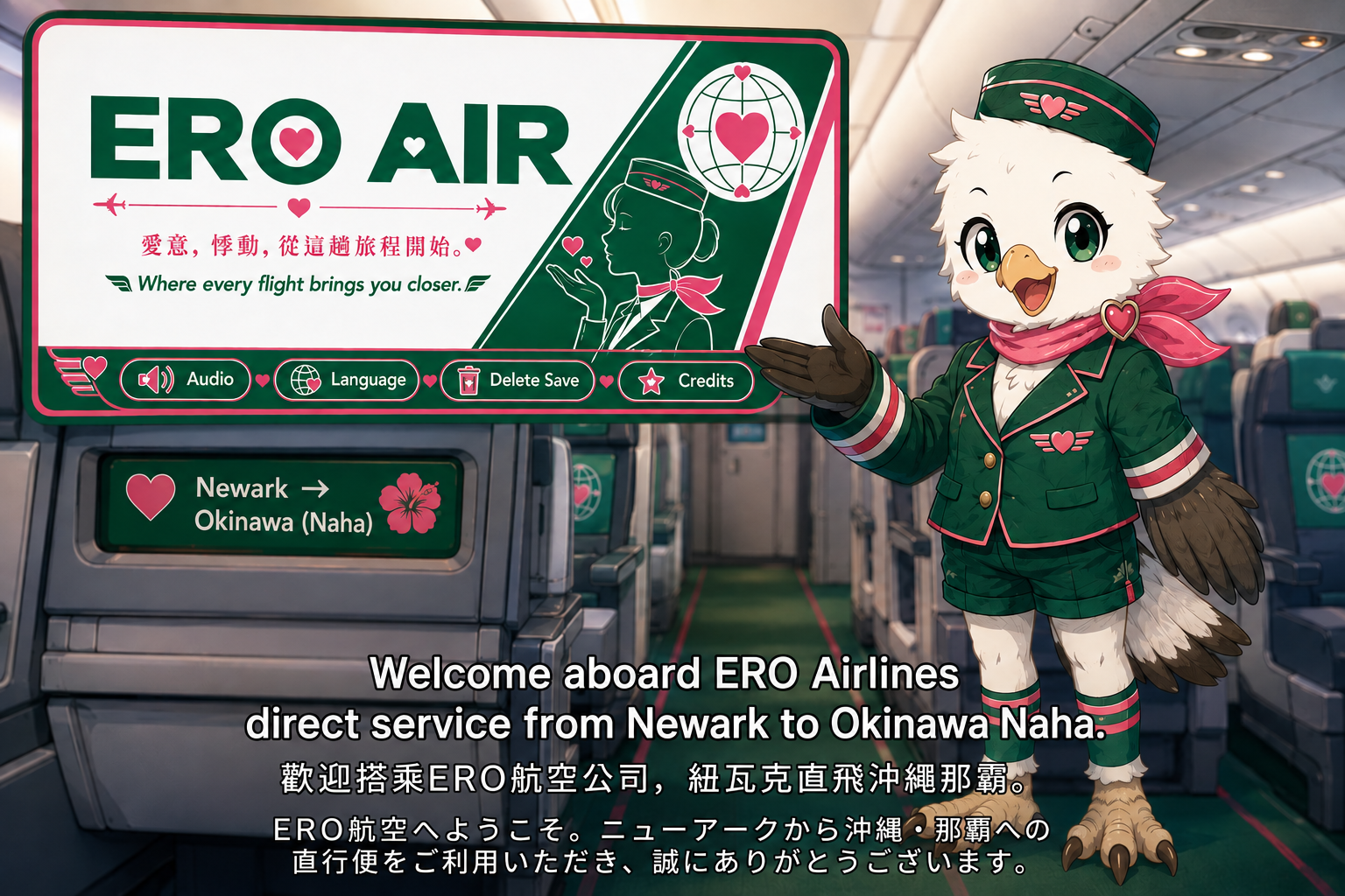 Anime Flight Attendant Dating Sim Love Is in the Air campaign photo, 6 of 7