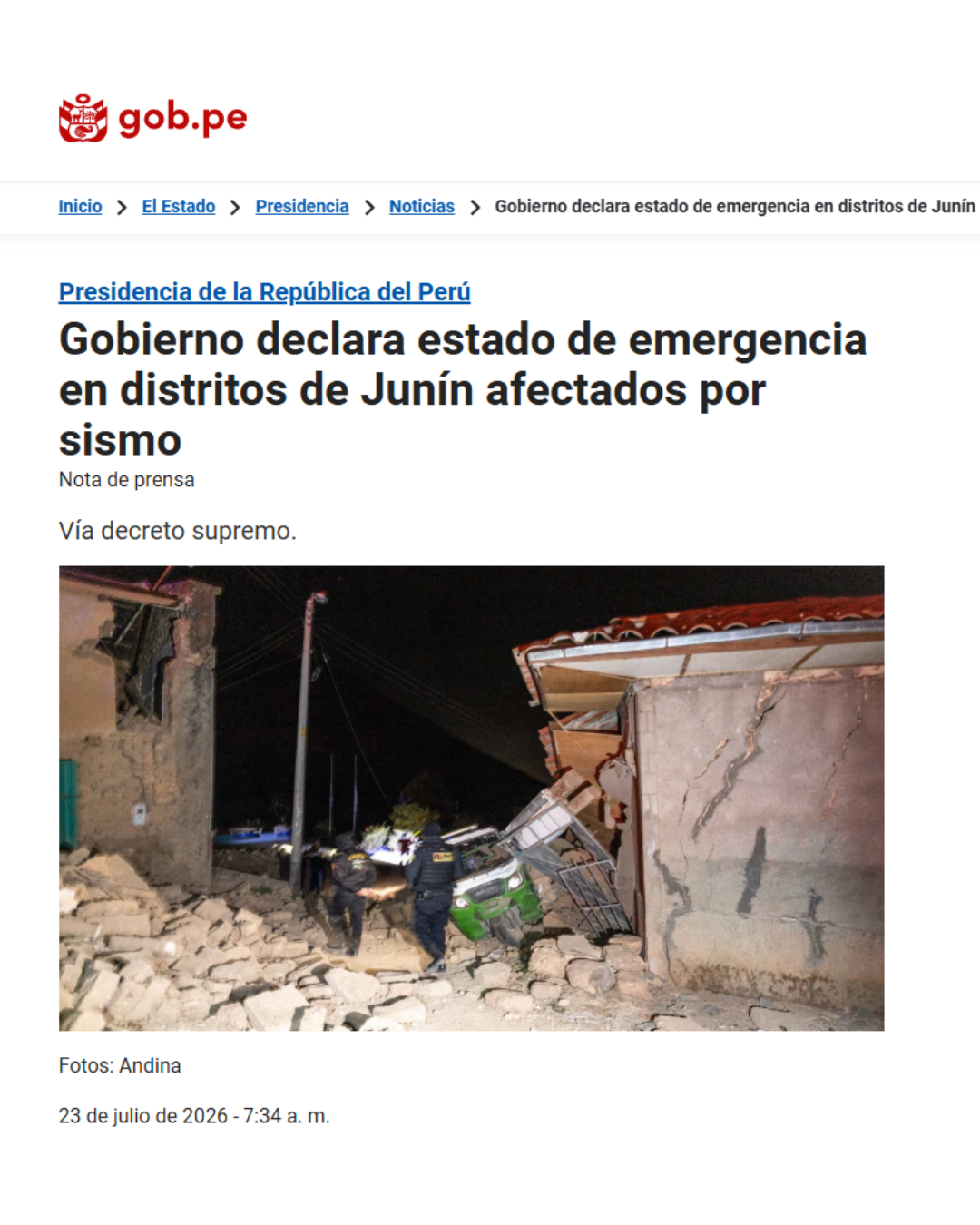 Help Build 50 Emergency Homes for Families in Junin, Peru campaign photo, 6 of 7